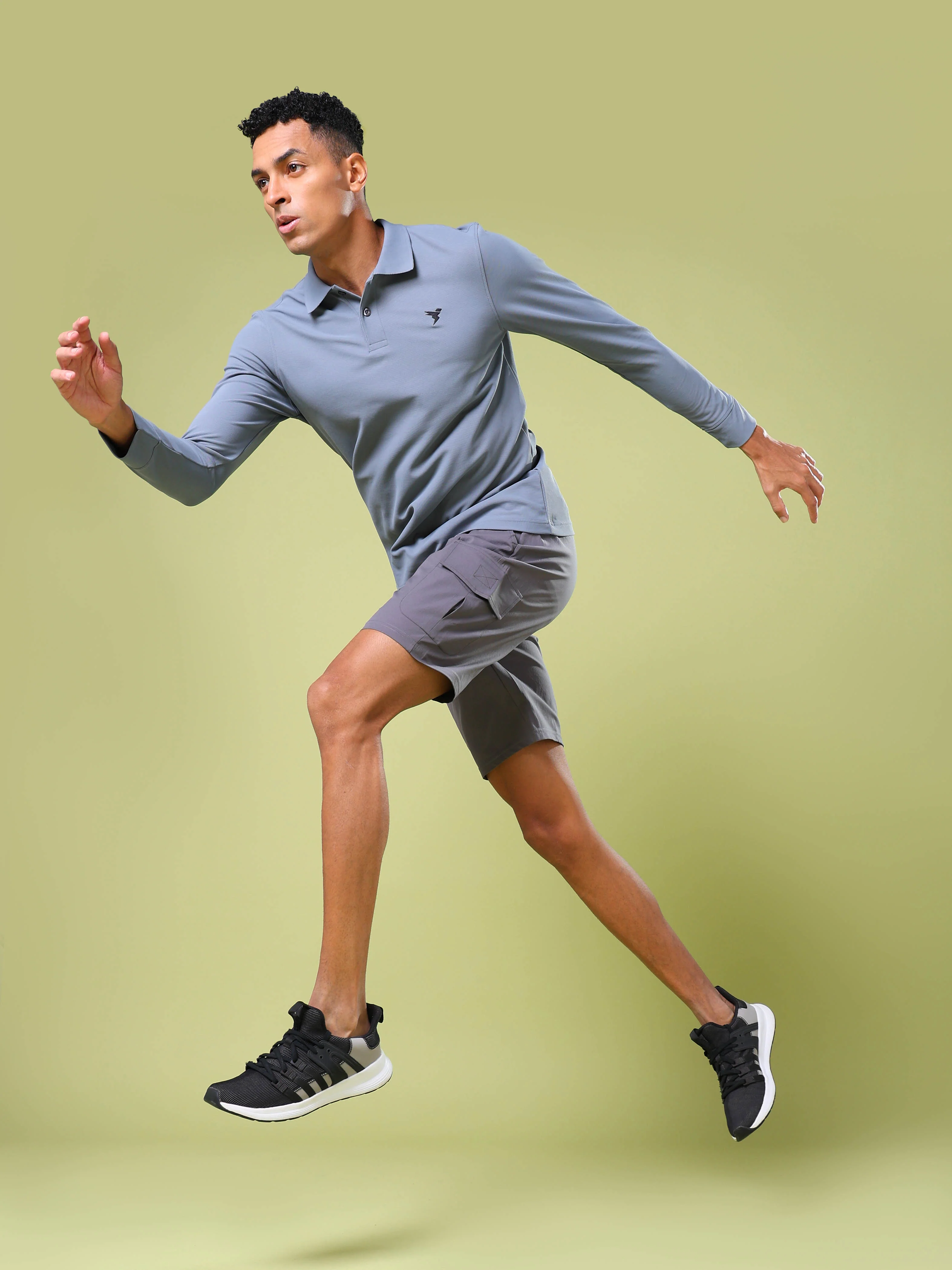 Men Solid Slim Fit Shorts with TS FLEXI - Image 5