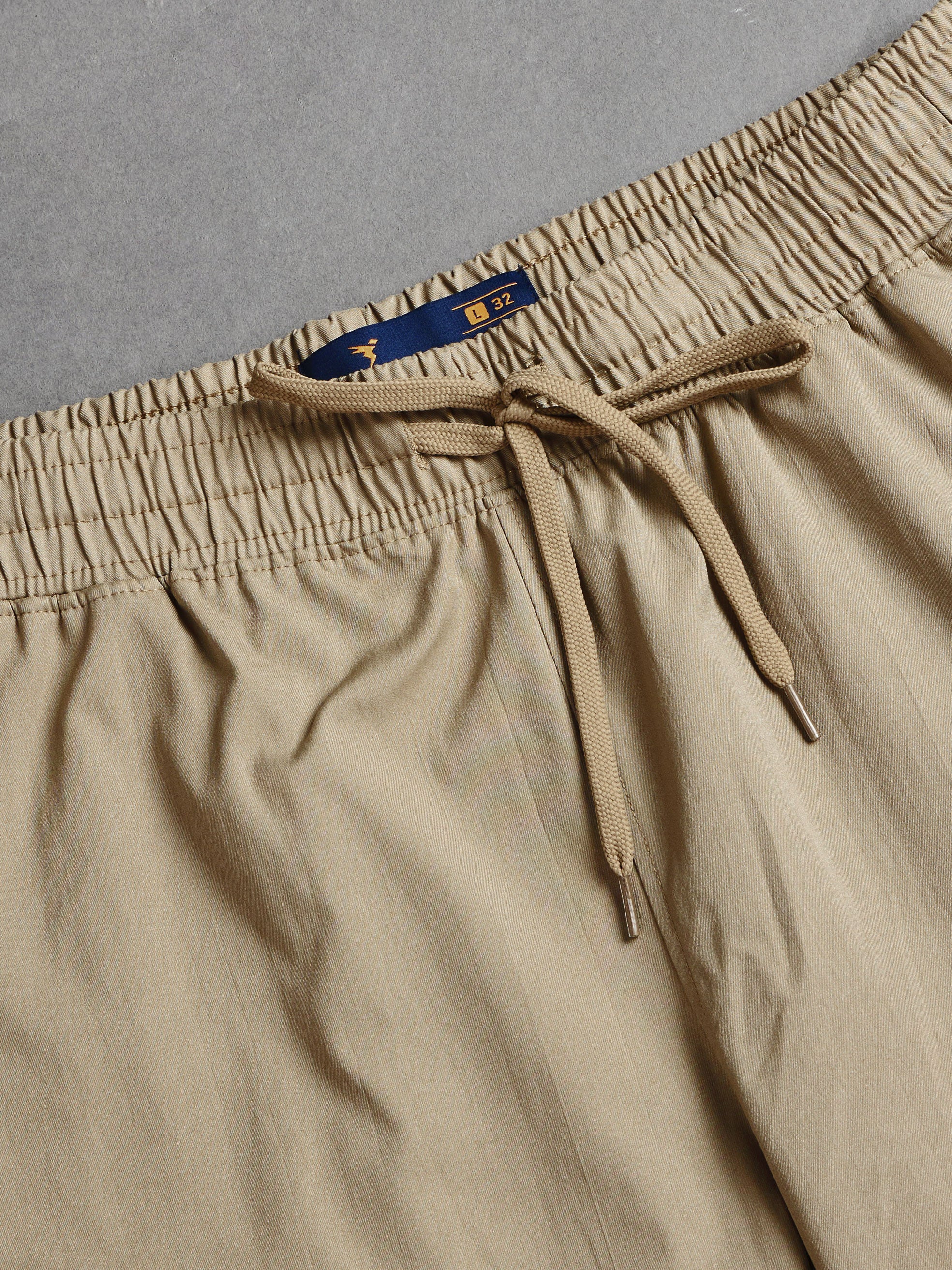 Men Solid Slim Fit Shorts with TS FLEXI - Image 7