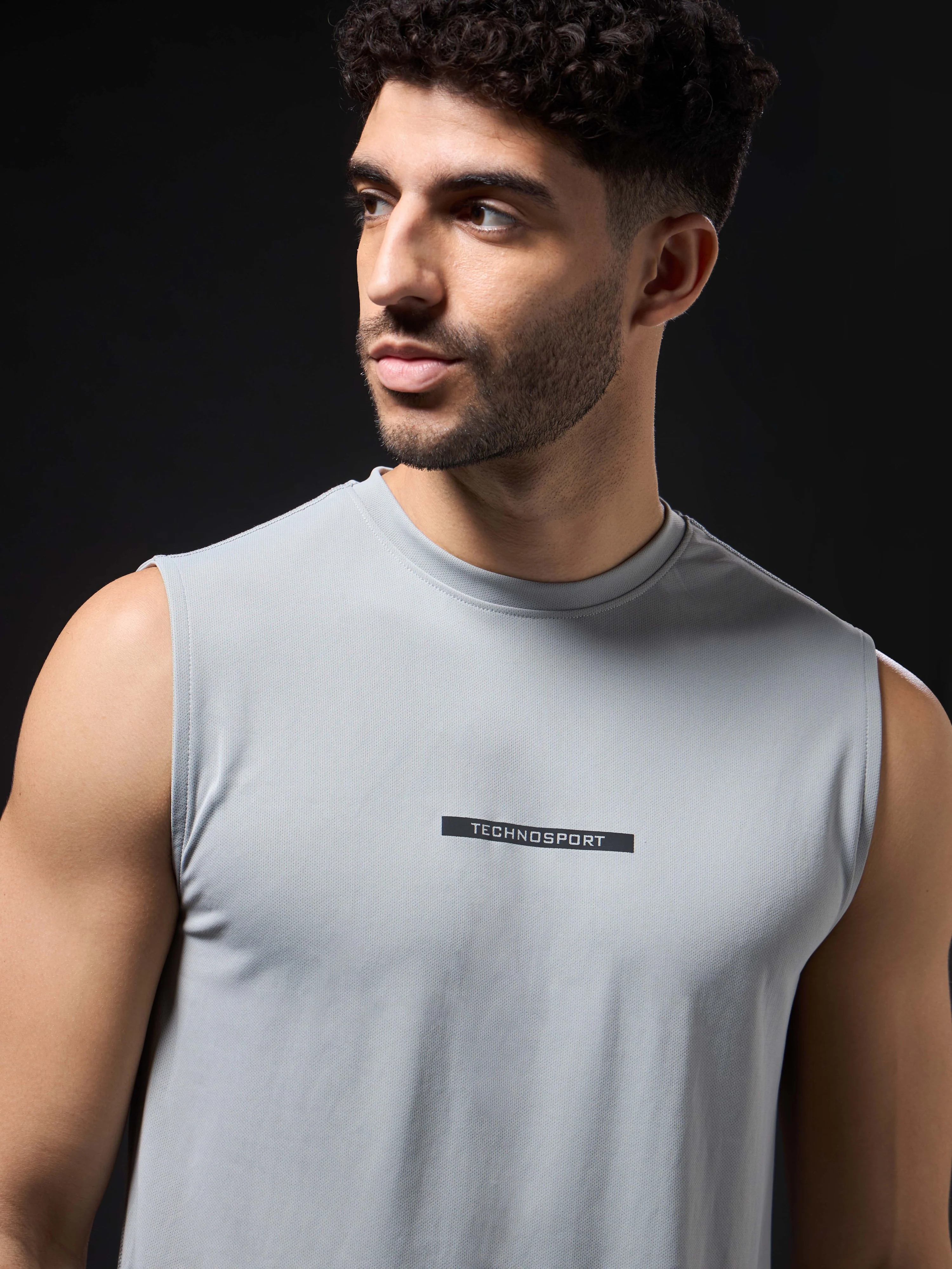 Men Solid Slim Fit Sports Innerwear Vest with TECHNOCOOL+ - Image 7