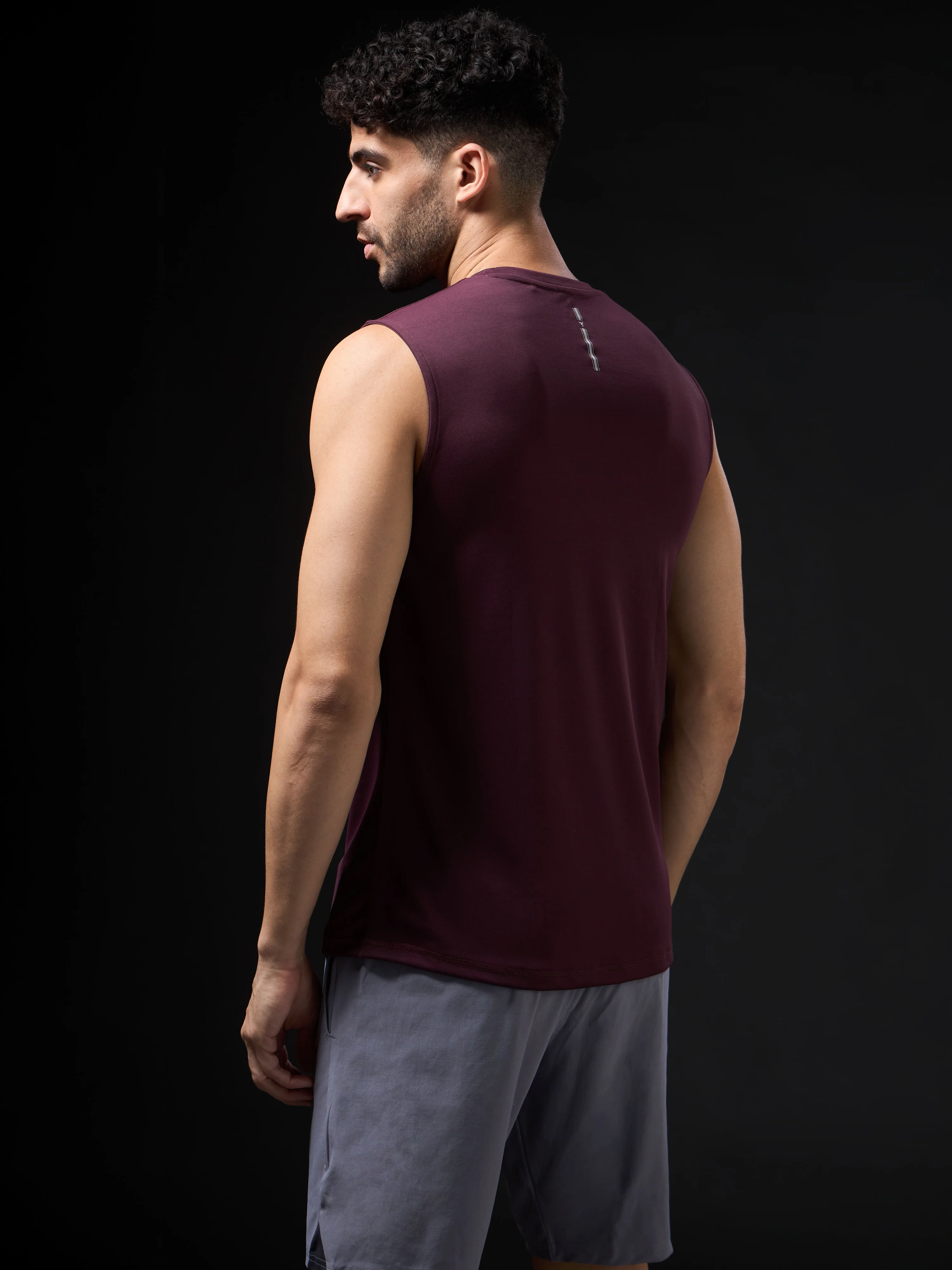 Men Solid Slim Fit Sports Innerwear Vest with TECHNOCOOL+ - Image 3