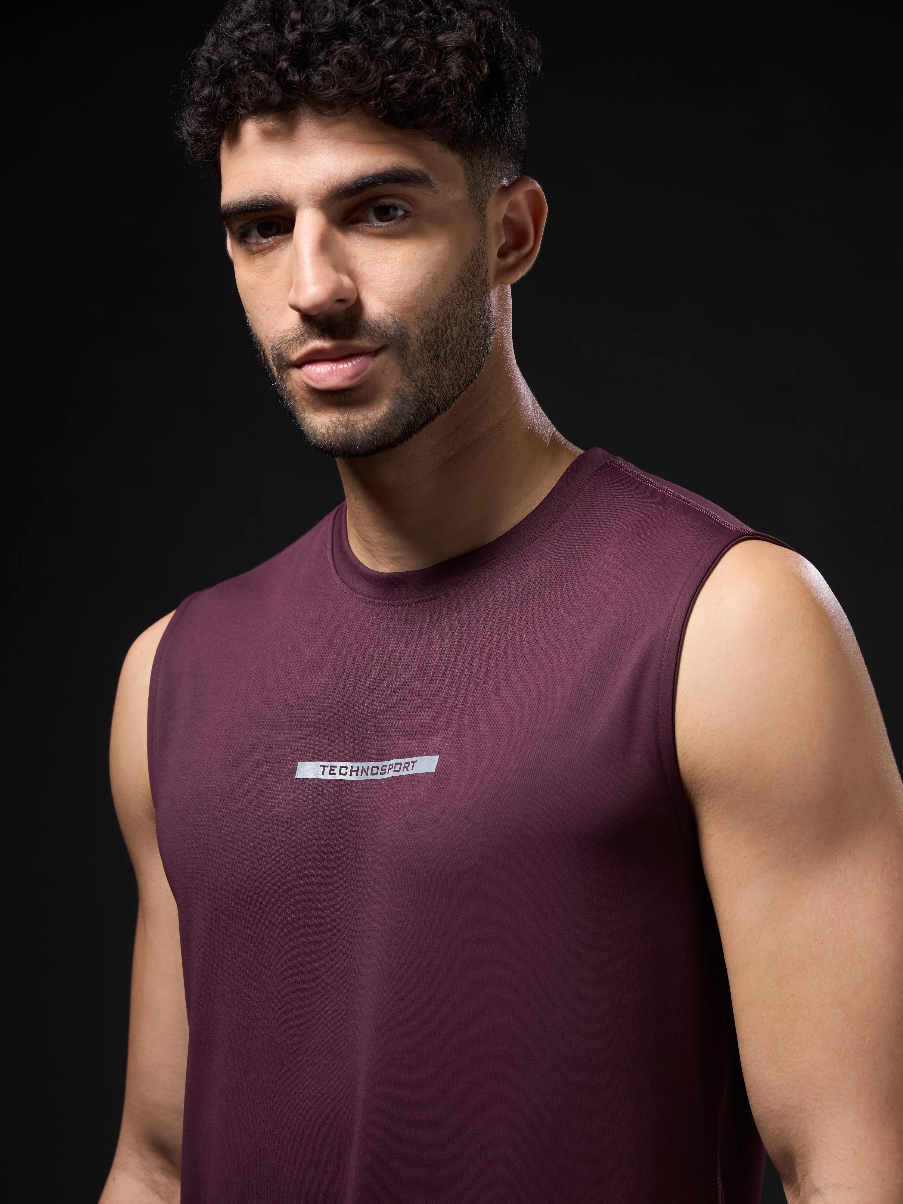 Men Solid Slim Fit Sports Innerwear Vest with TECHNOCOOL+ - Image 6