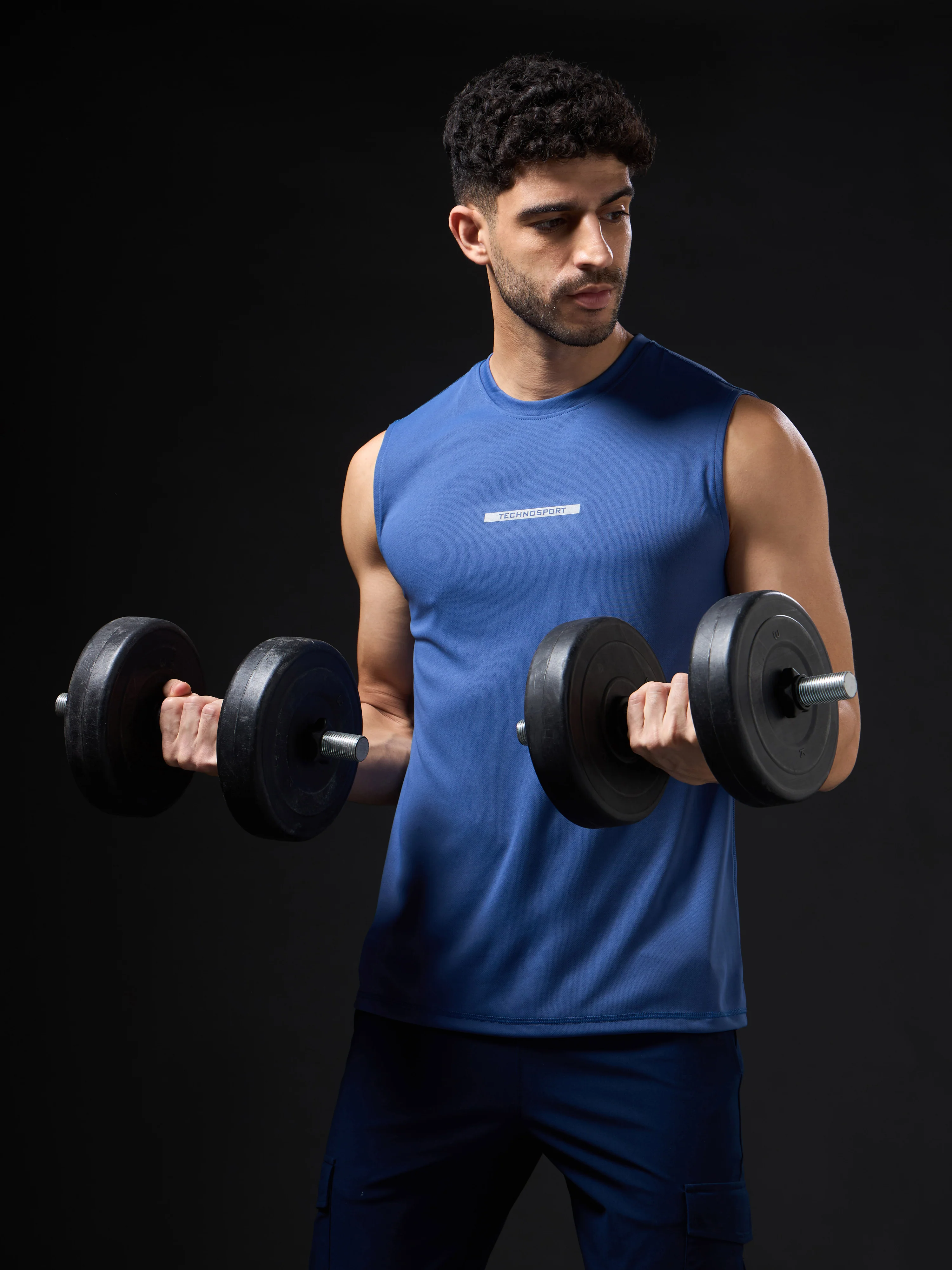 Men Solid Slim Fit Sports Innerwear Vest with TECHNOCOOL+ (Pack of 2) - Image 3