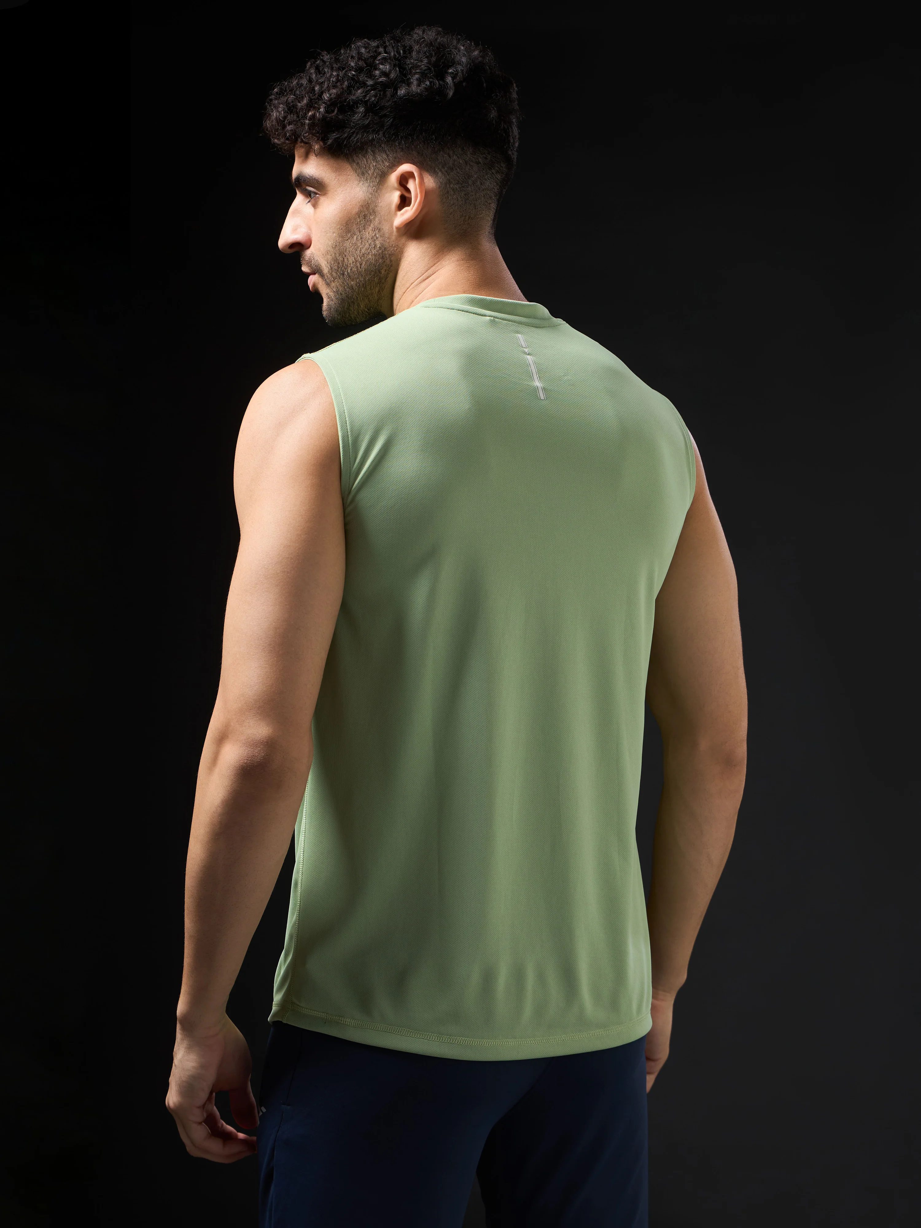 Men Solid Slim Fit Sports Innerwear Vest with TECHNOCOOL+ - Image 3