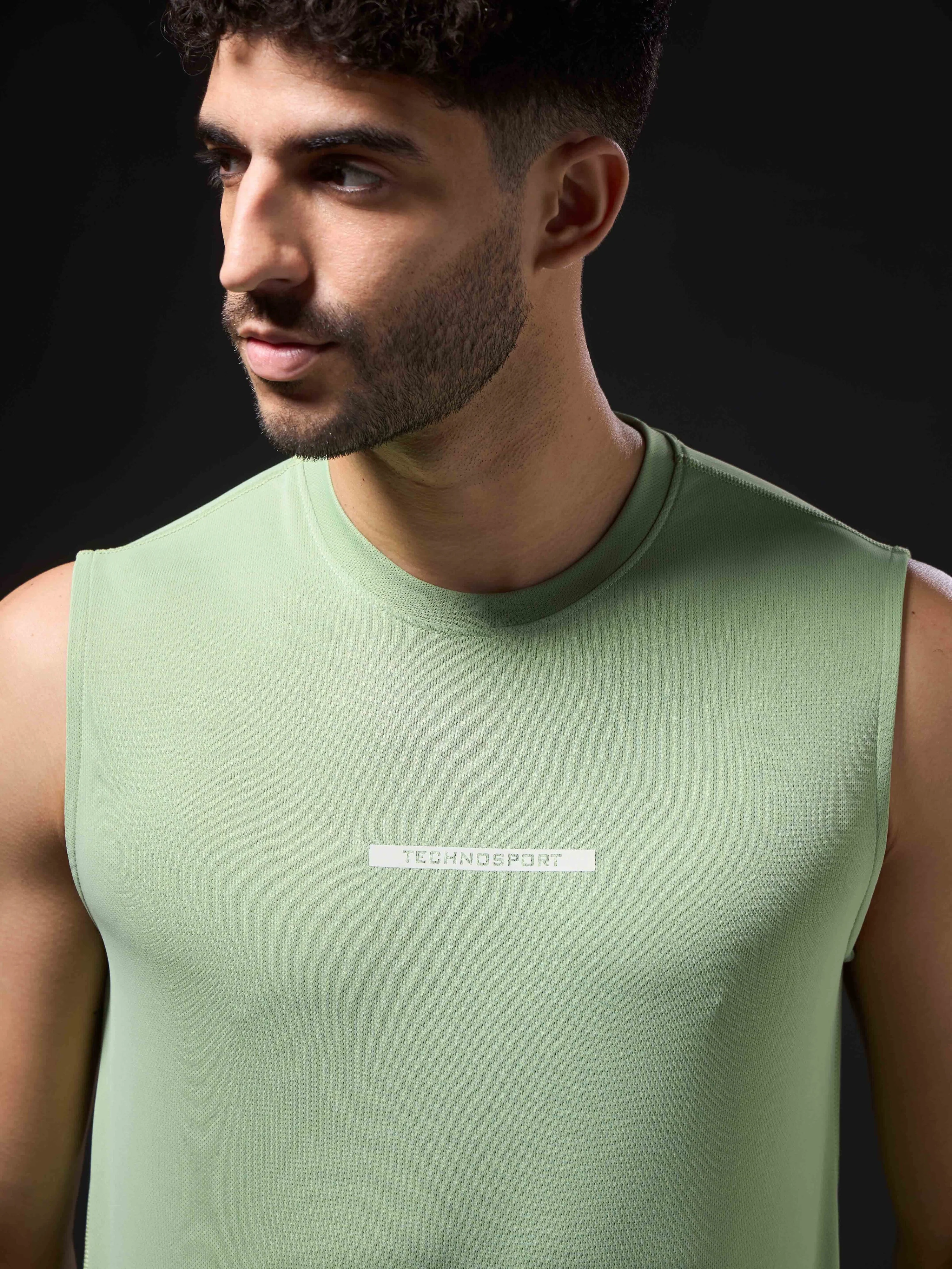 Men Solid Slim Fit Sports Innerwear Vest with TECHNOCOOL+ - Image 6