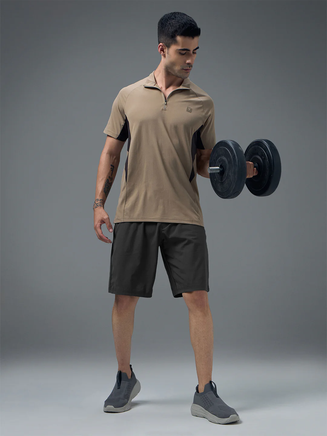 Men Solid Slim Fit Sports Shorts with DURACOOL - Image 4