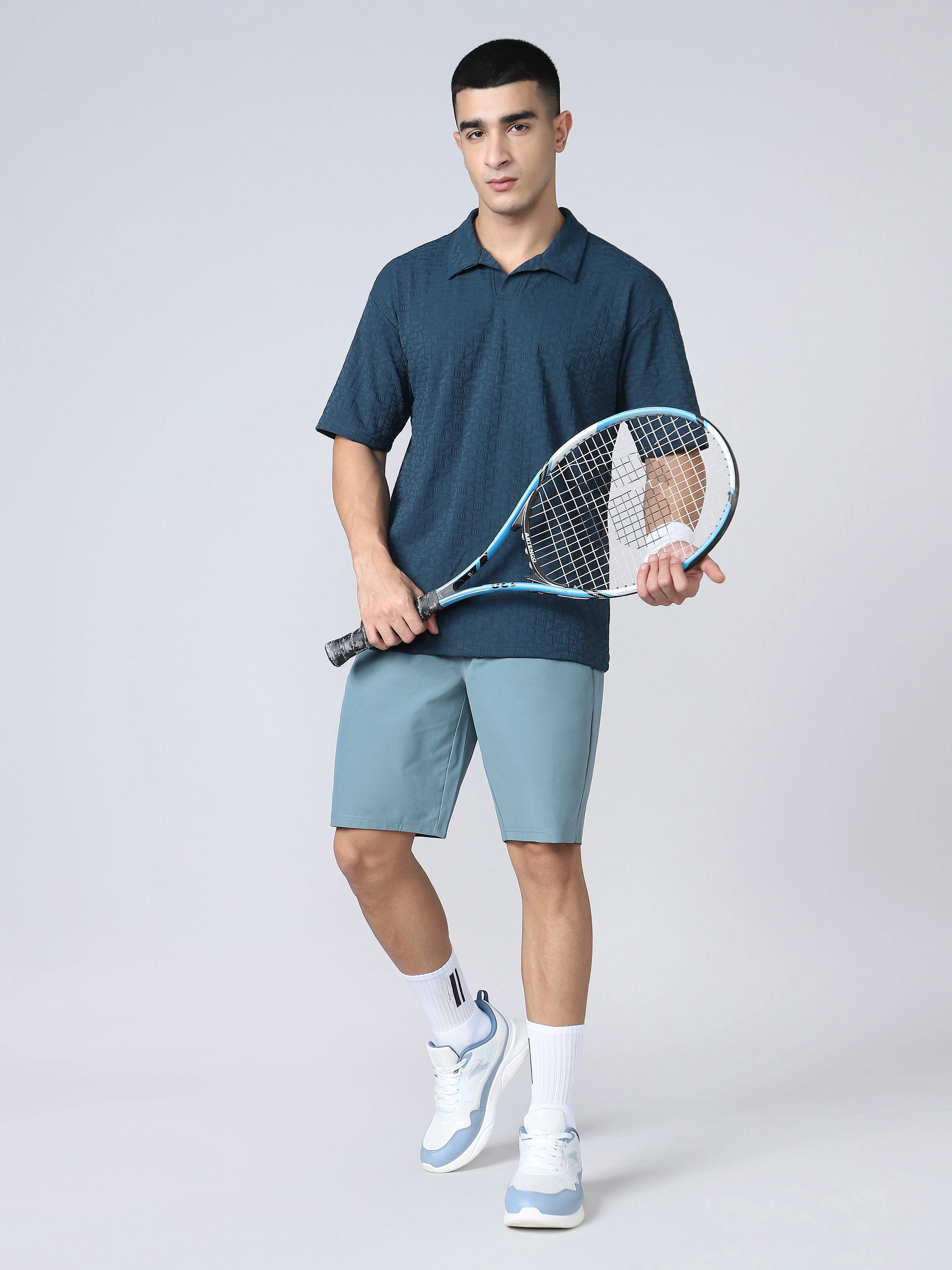 Men Solid Slim Fit Sports Shorts with DURACOOL - Image 5