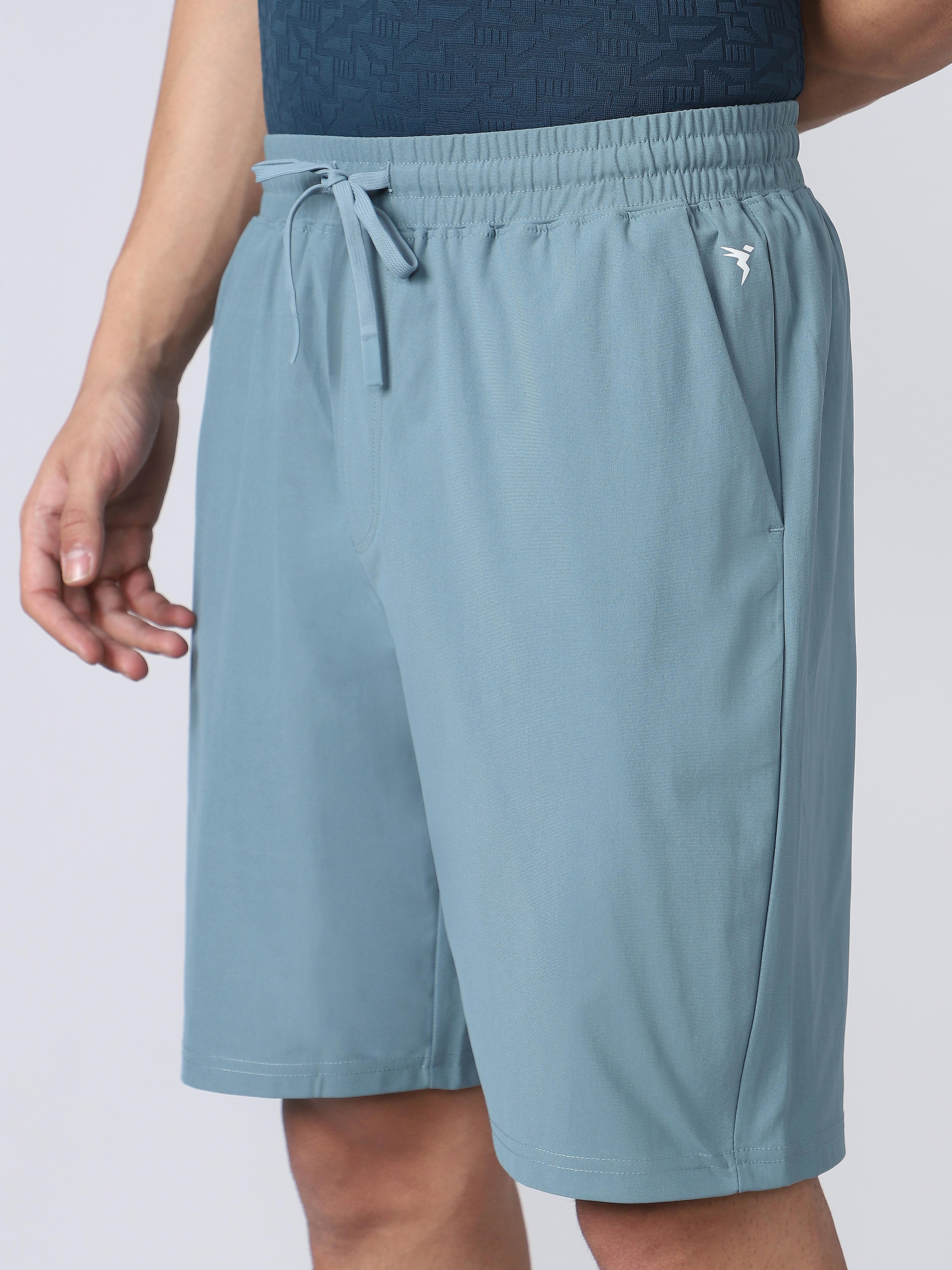 Men Solid Slim Fit Sports Shorts with DURACOOL - Image 7
