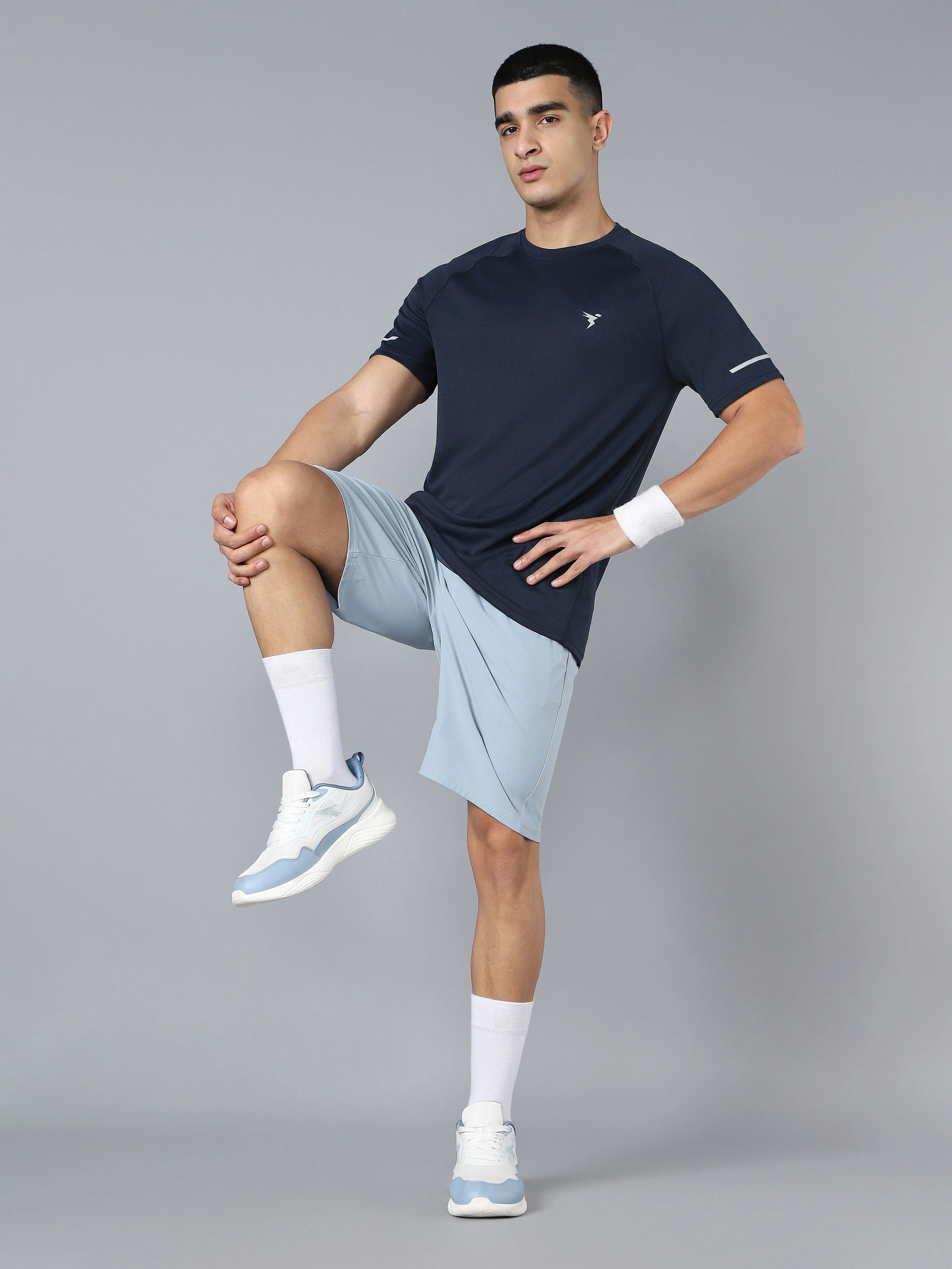 Men Solid Slim Fit Sports Shorts with DURACOOL - Image 5