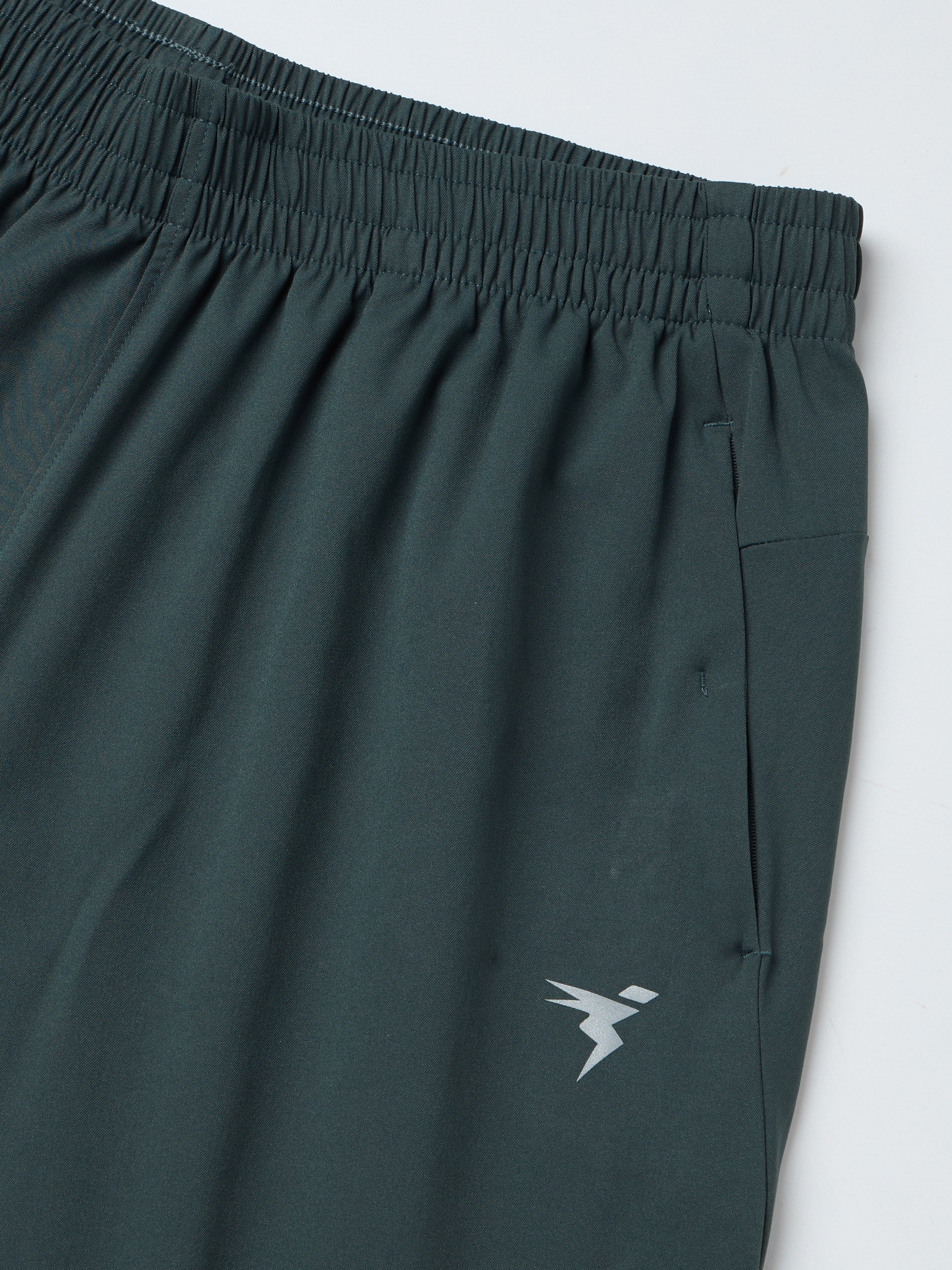 Men Solid Slim Fit Sports Shorts with TS FLEXI - Image 6