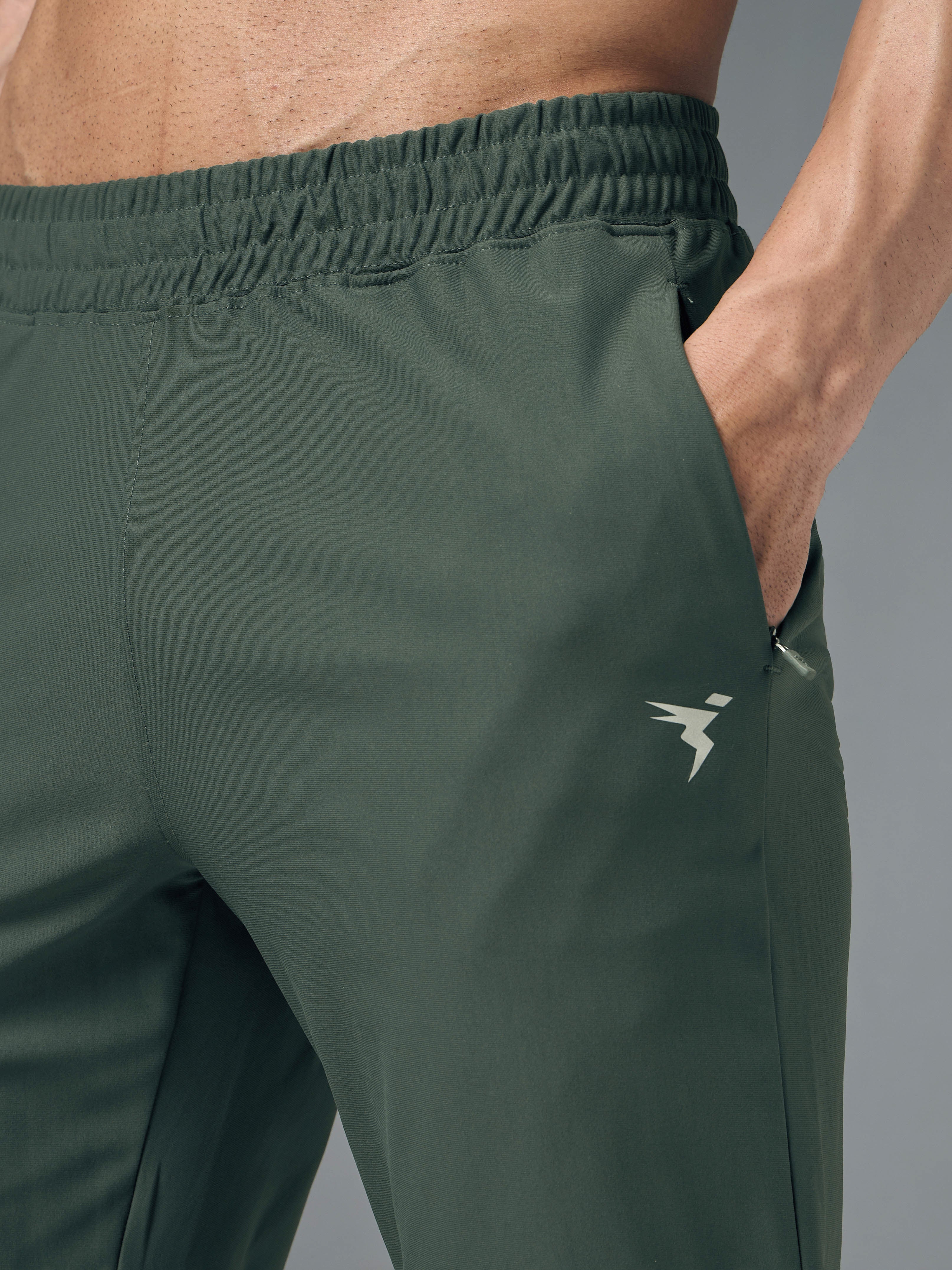 Men Solid Slim Fit Sports Trackpants with DURACOOL+ - Image 5