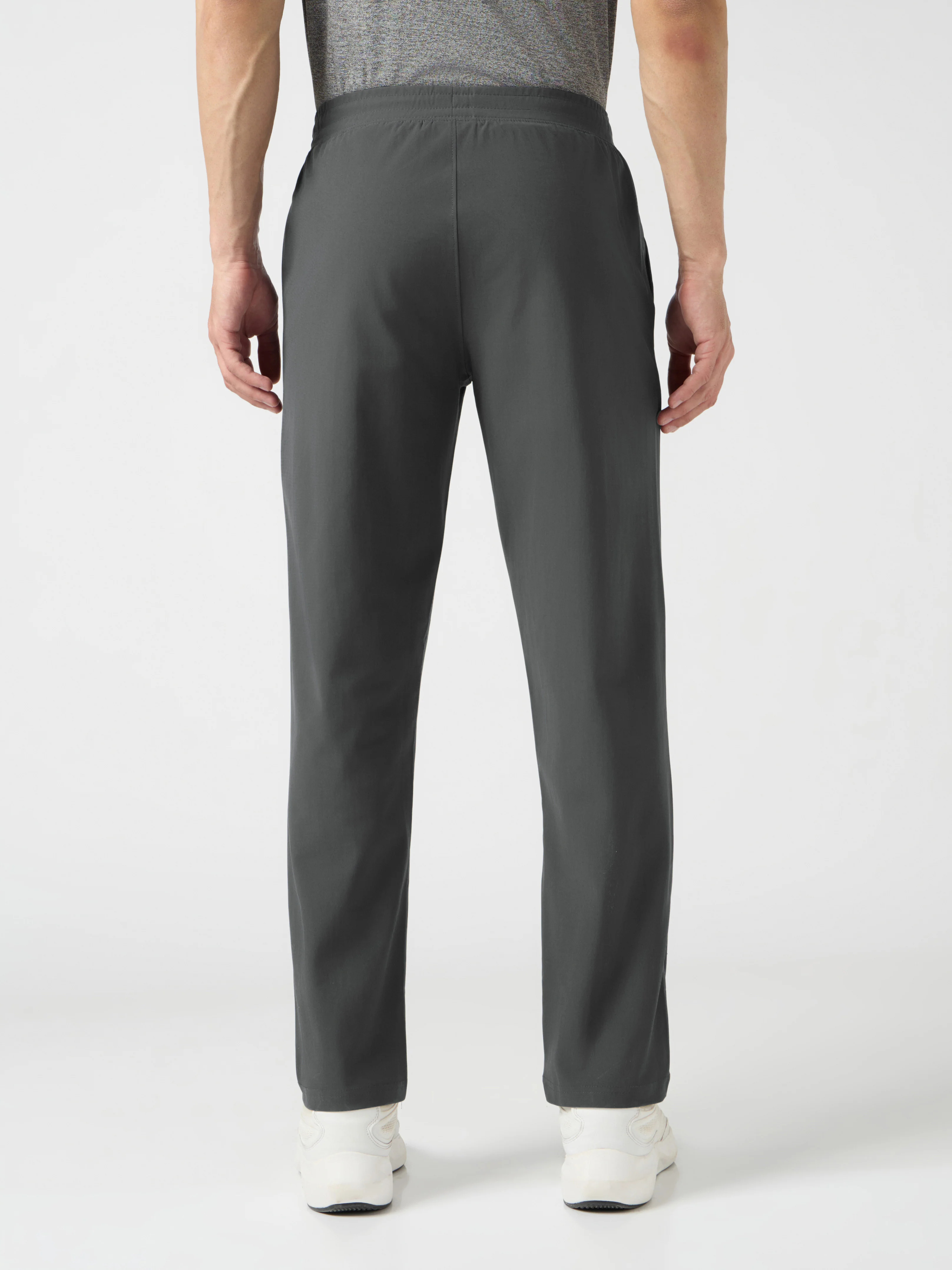 Men Solid Slim Fit Sports Trackpants with DURACOOL+ - Image 3
