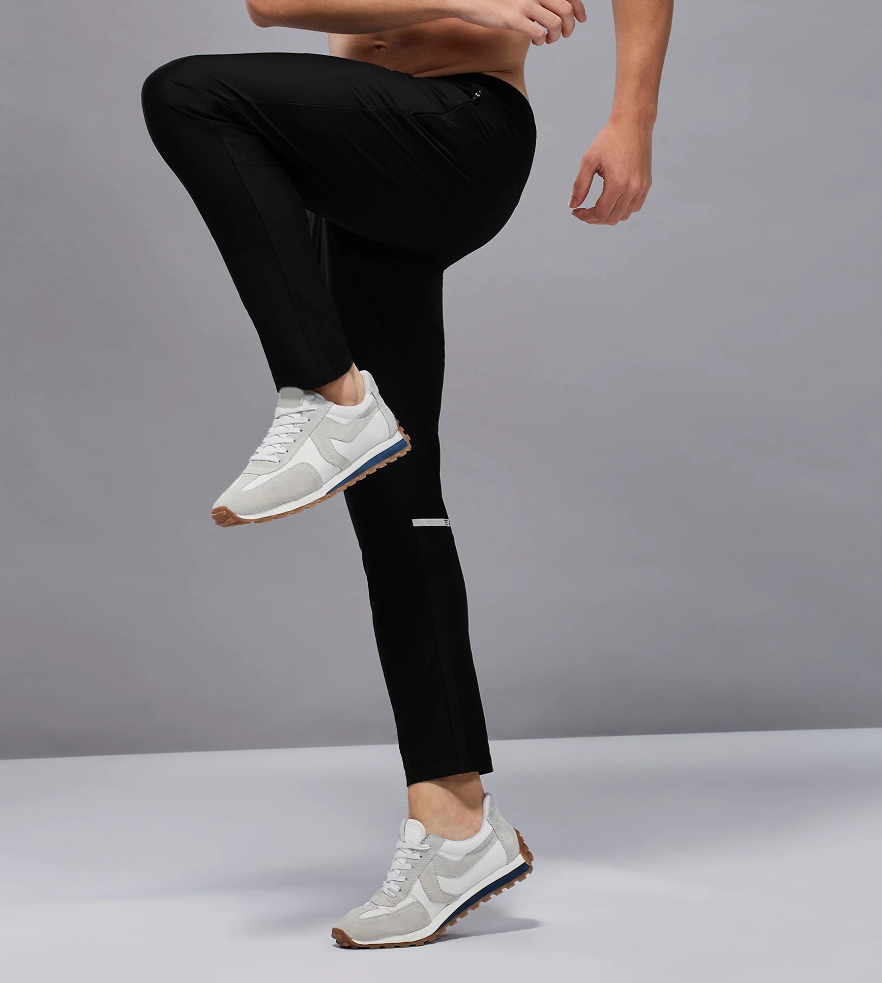 Men Solid Slim Fit Sports Trackpants with DURACOOL+
