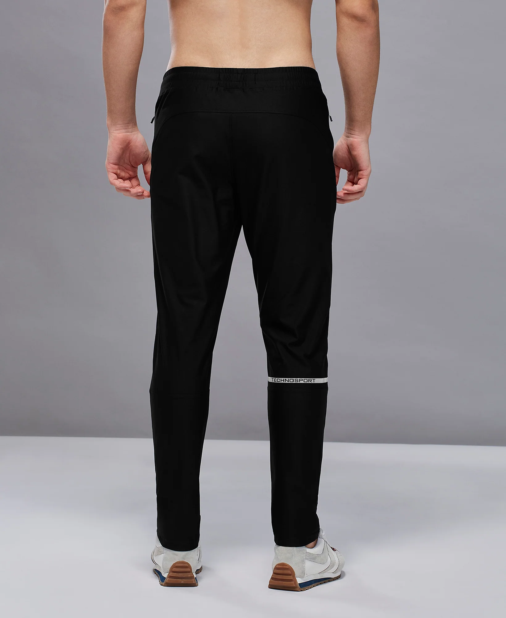 Men Solid Slim Fit Sports Trackpants with DURACOOL+ - Image 3