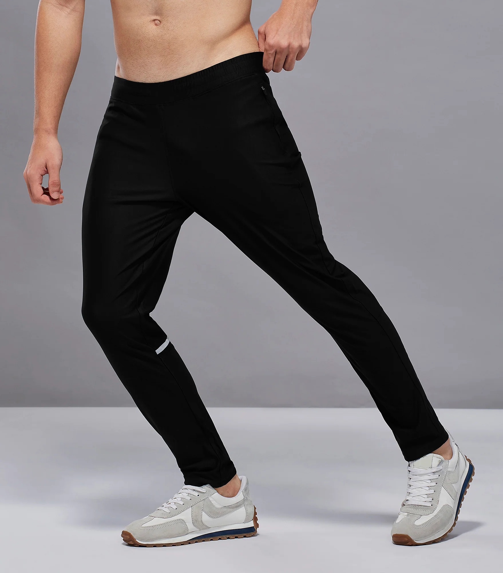 Men Solid Slim Fit Sports Trackpants with DURACOOL+ - Image 4