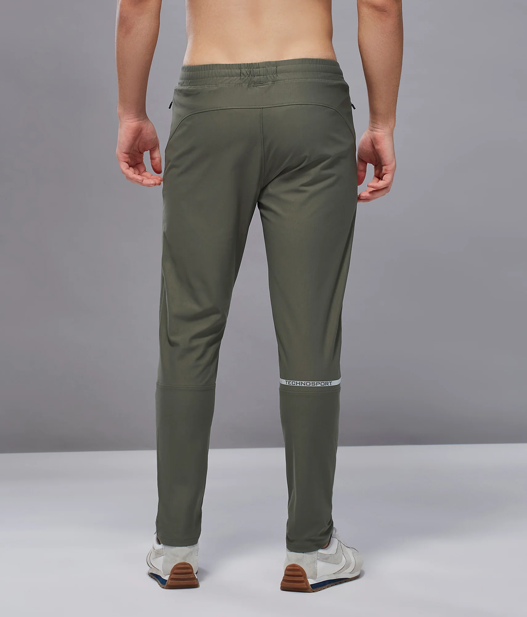 Men Solid Slim Fit Sports Trackpants with DURACOOL+ - Image 2