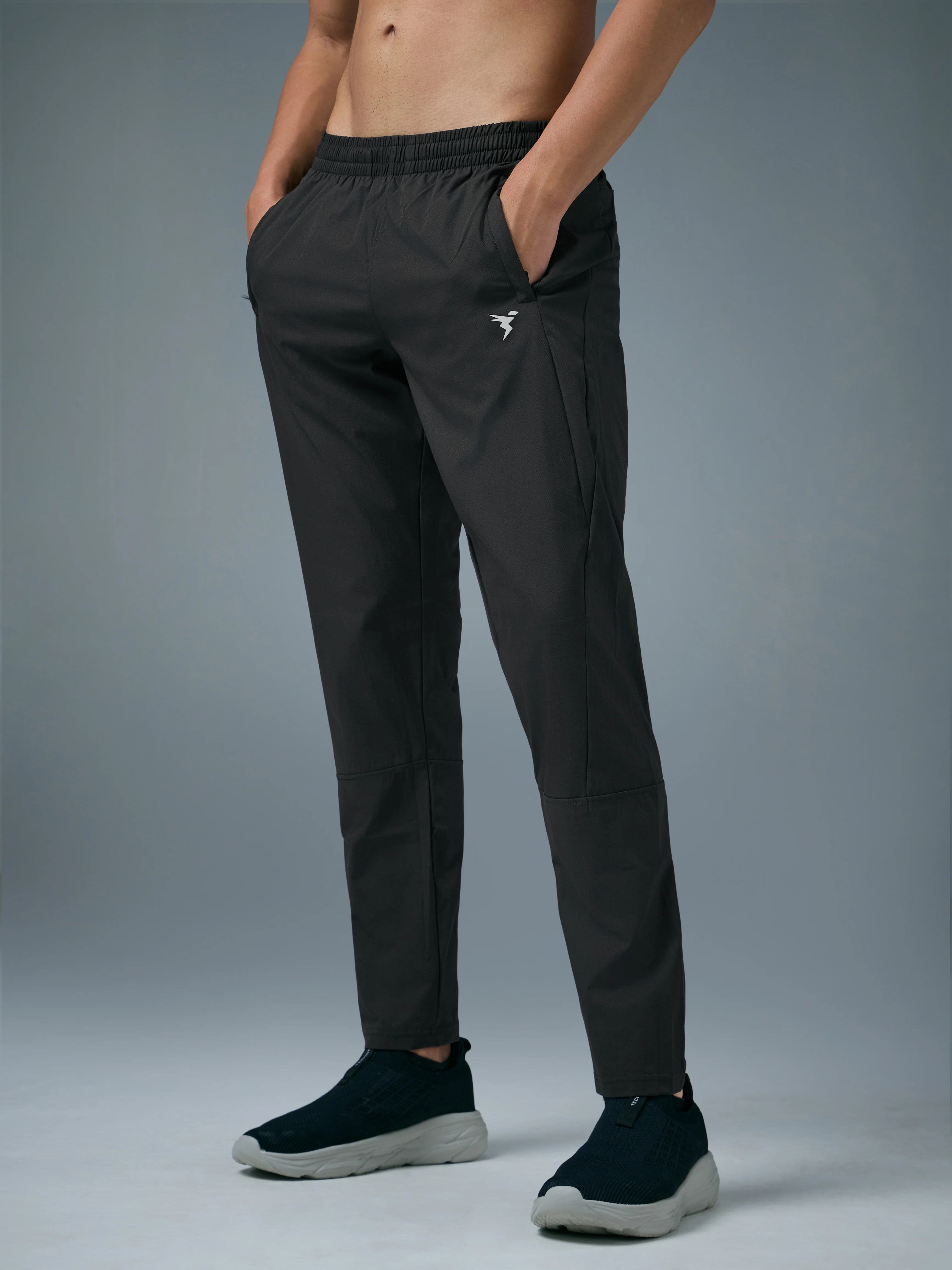 Men Solid Slim Fit Sports Trackpants with TS LYTRA - Image 4