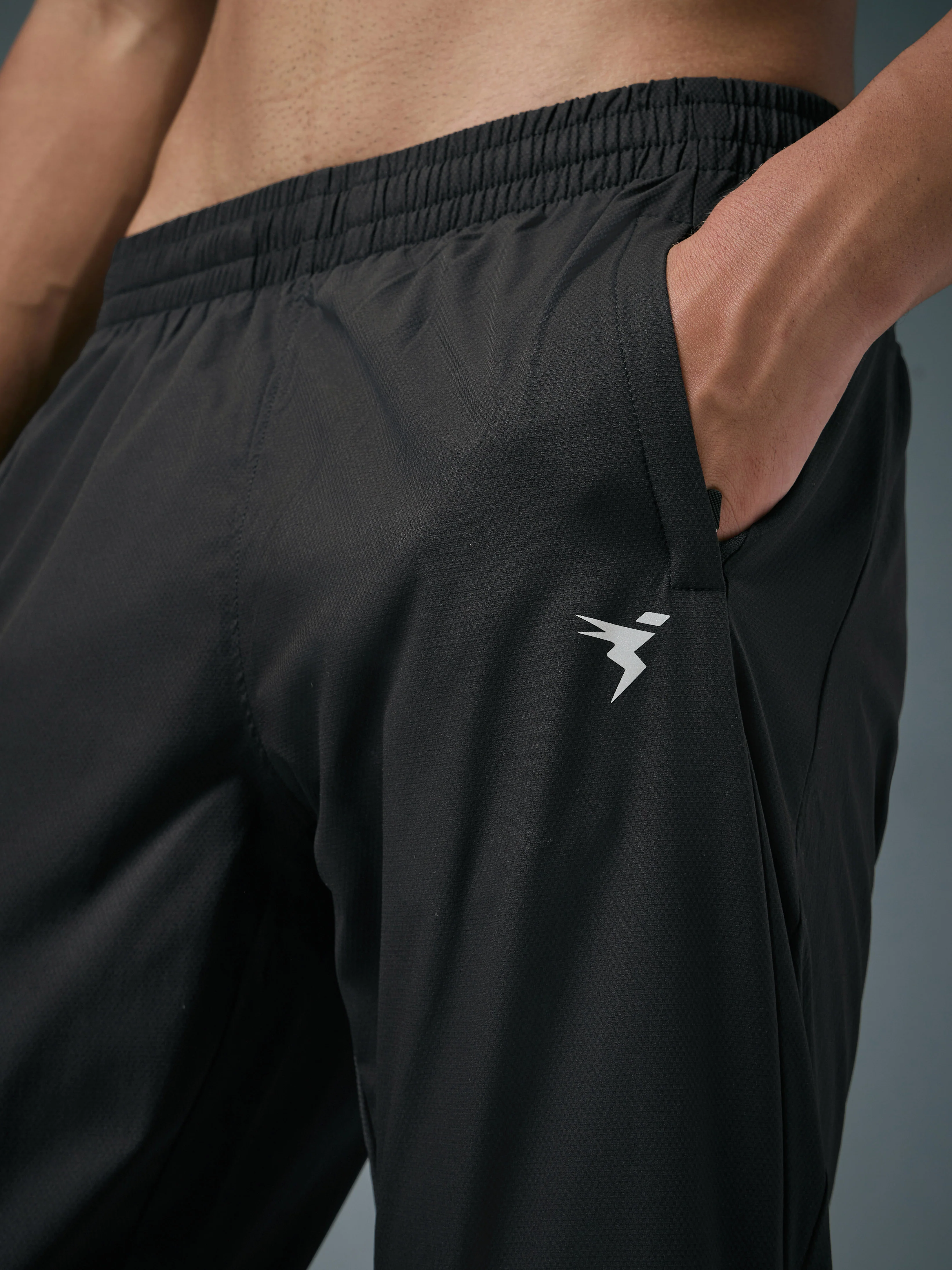 Men Solid Slim Fit Sports Trackpants with TS LYTRA - Image 6
