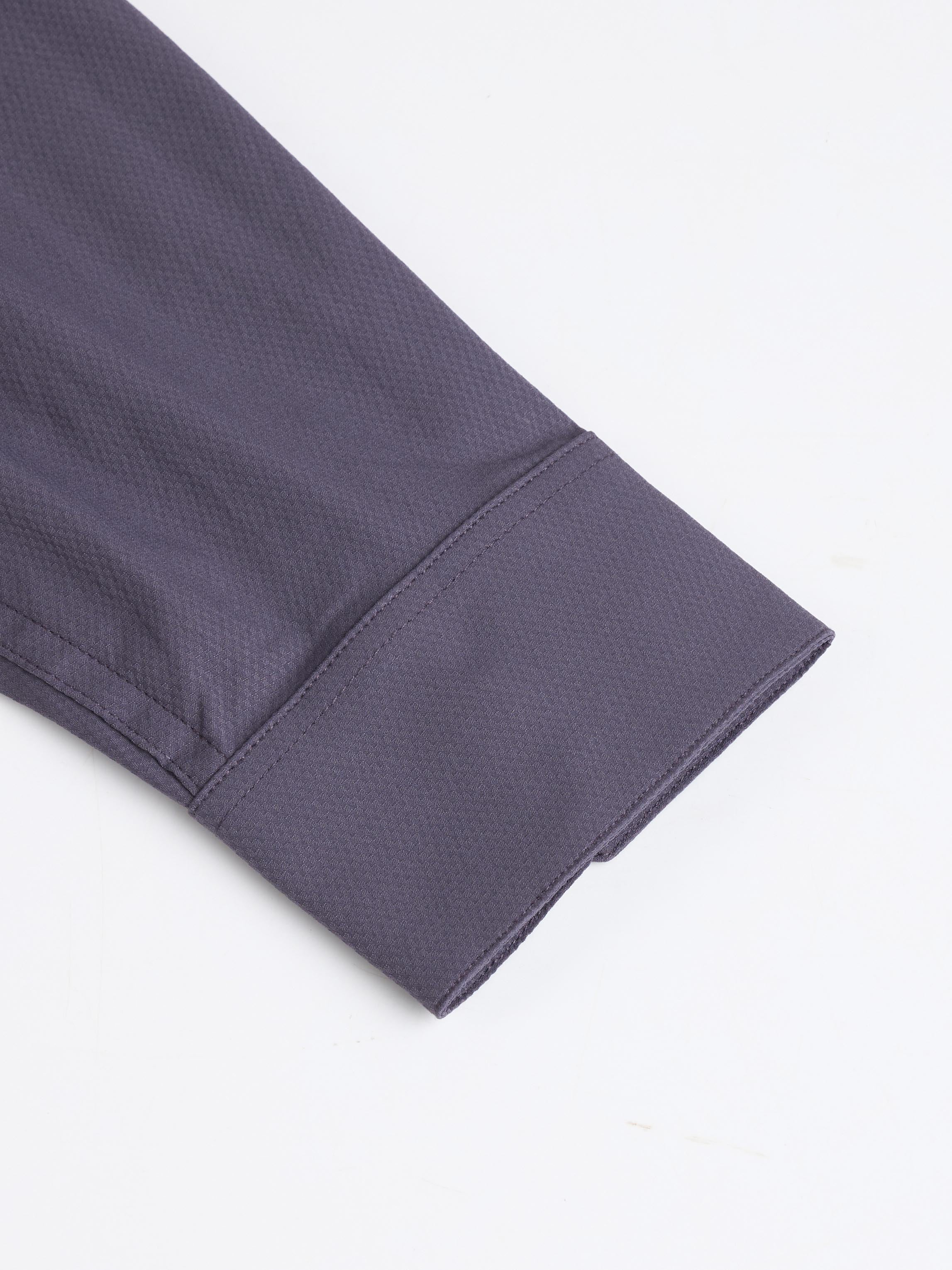 Men Solid Slim Fit Spread Collar Shirt with TS LYTRA - Image 8