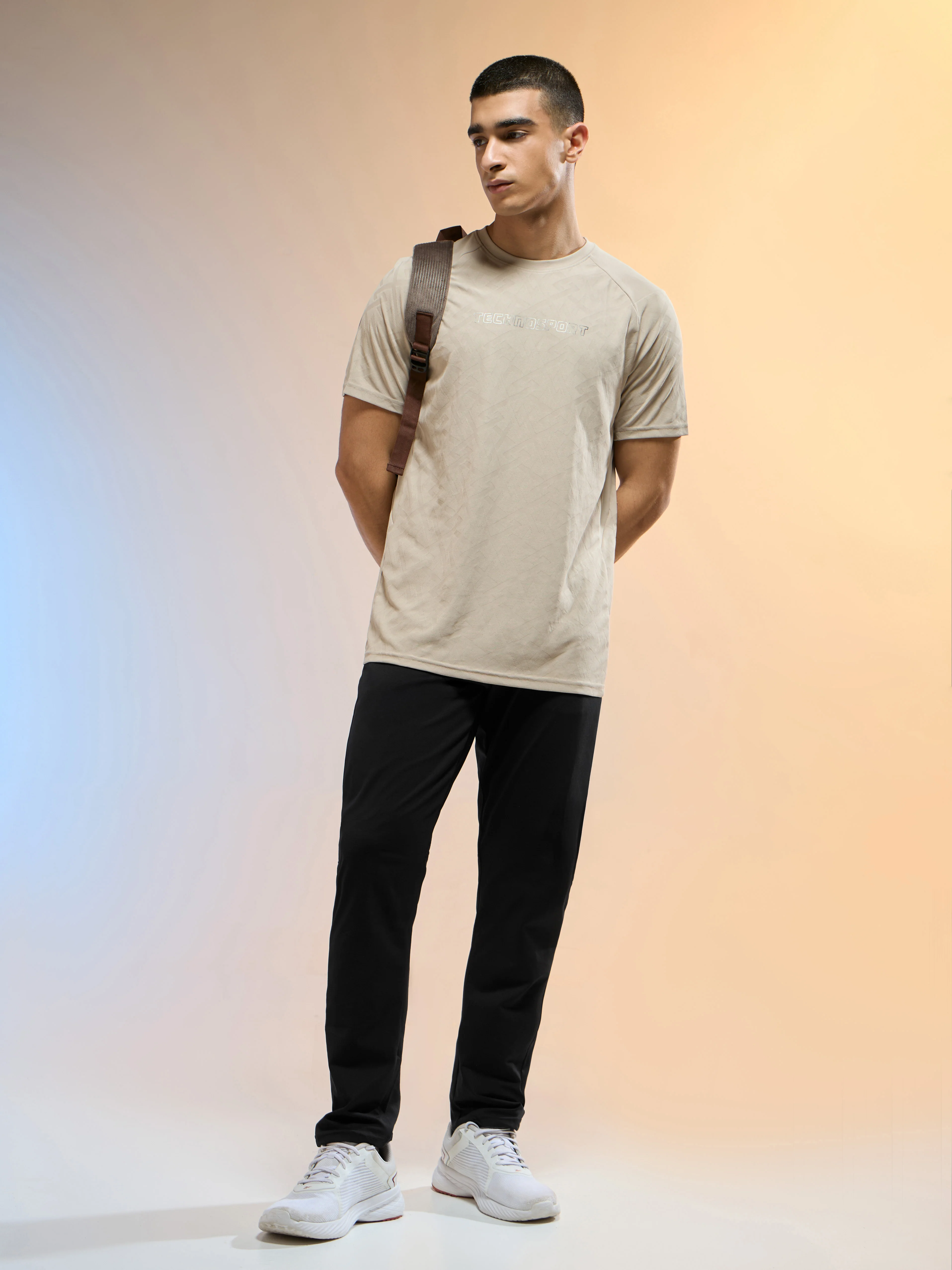 Men Solid Slim Fit Trackpants with 4 Way Crispy - Image 5