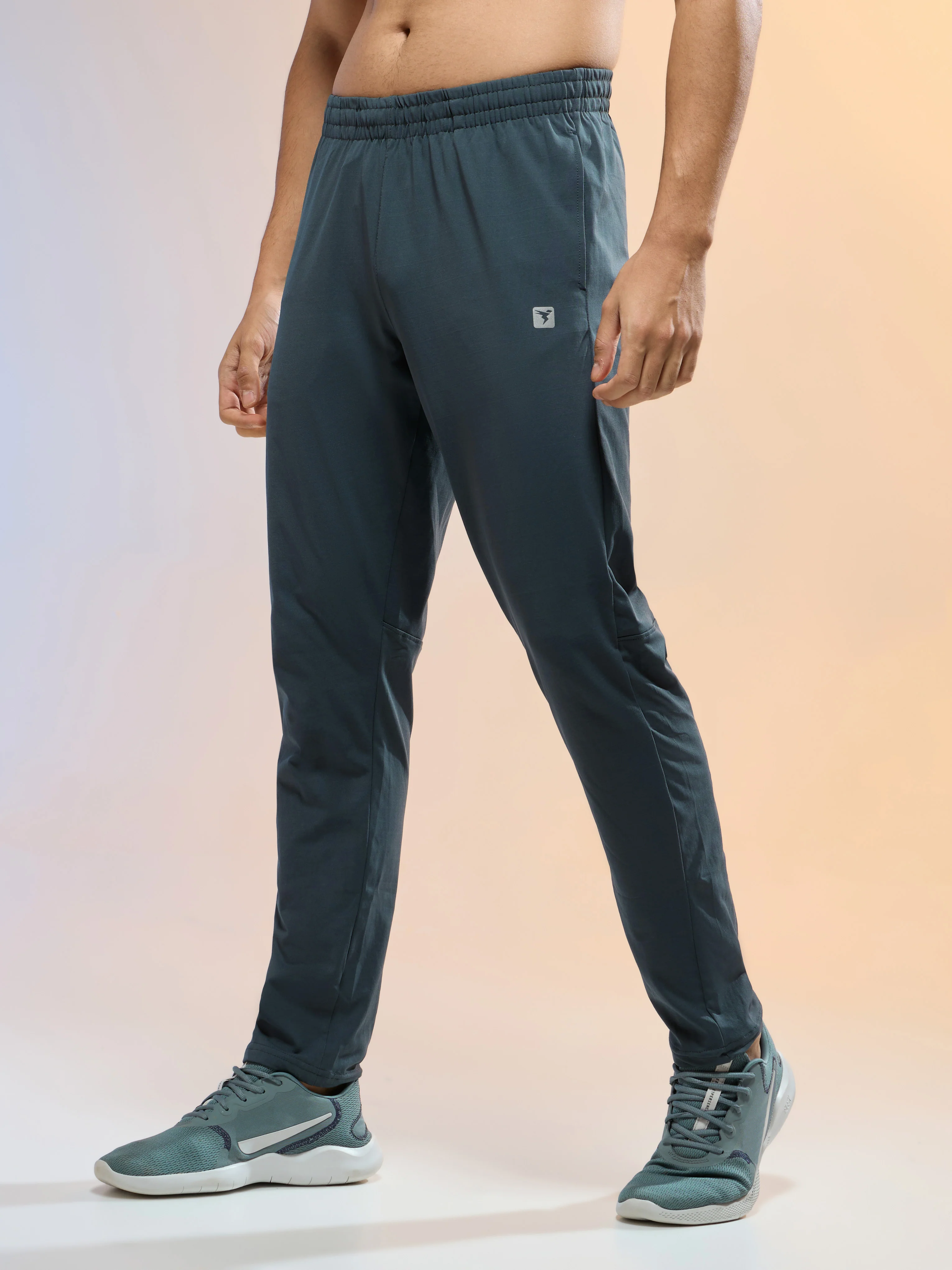 Men Solid Slim Fit Trackpants with 4 Way Crispy - Image 4