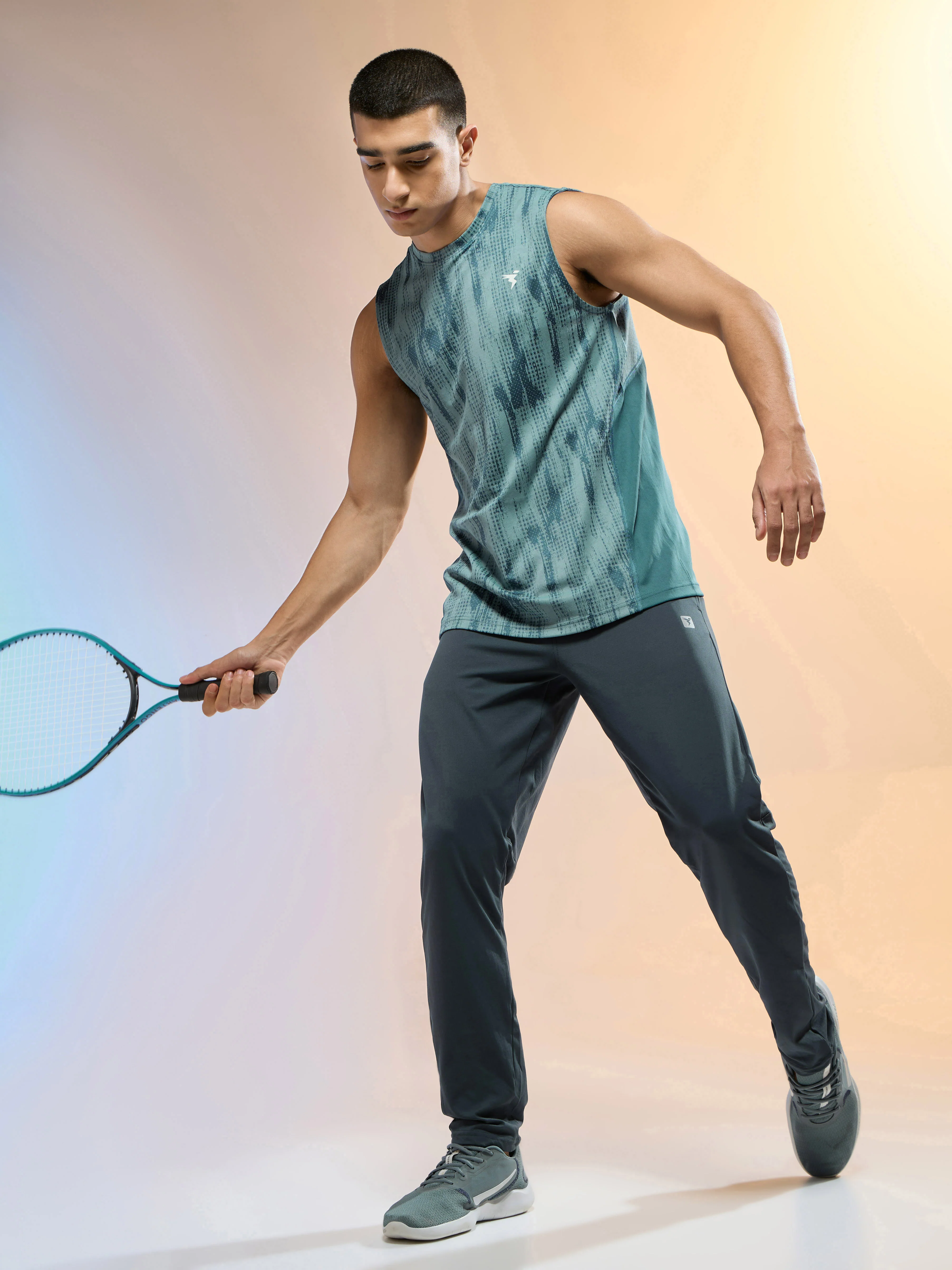 Men Solid Slim Fit Trackpants with 4 Way Crispy - Image 5