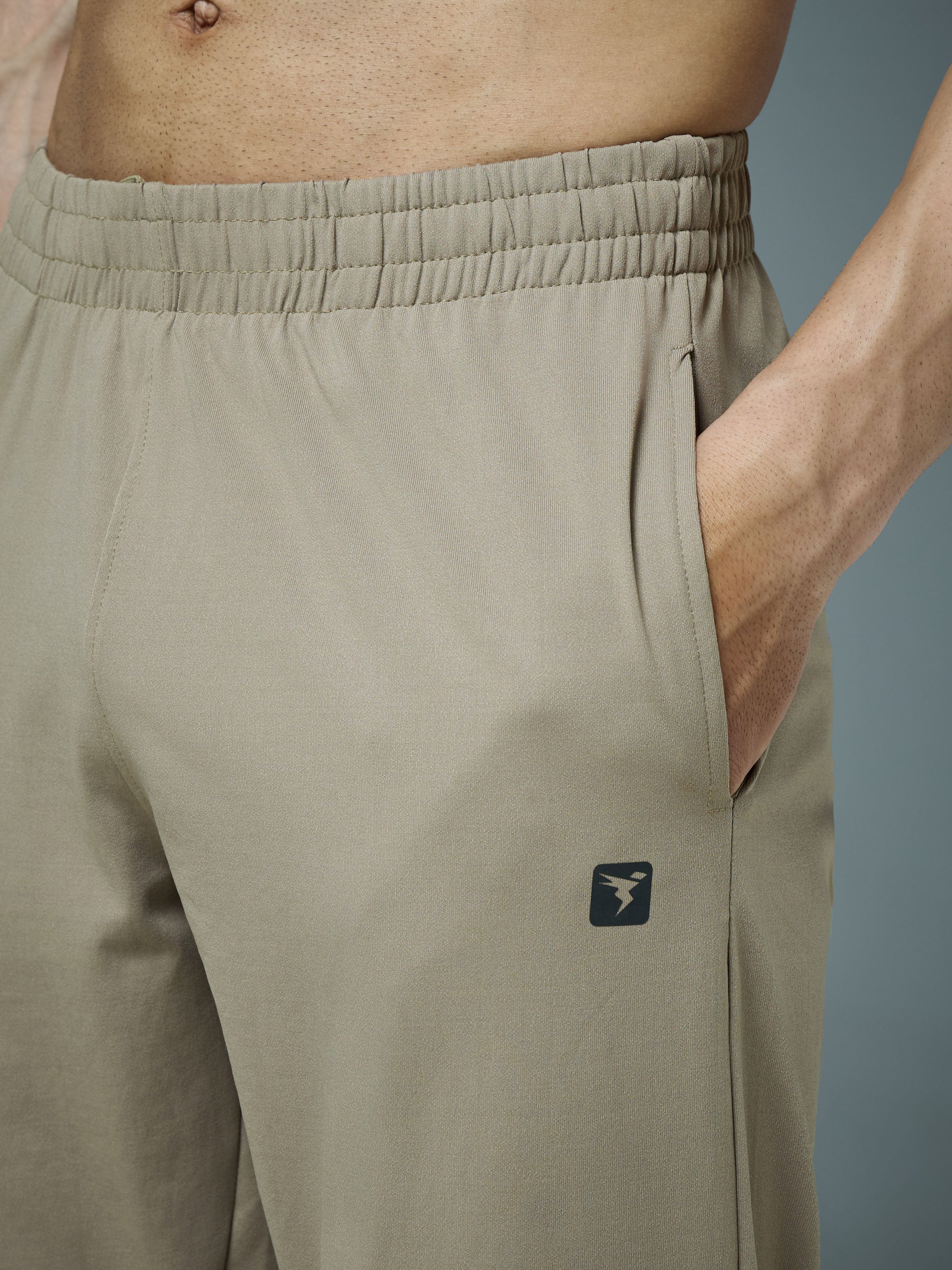 Men Solid Slim Fit Trackpants with 4 Way Crispy - Image 6