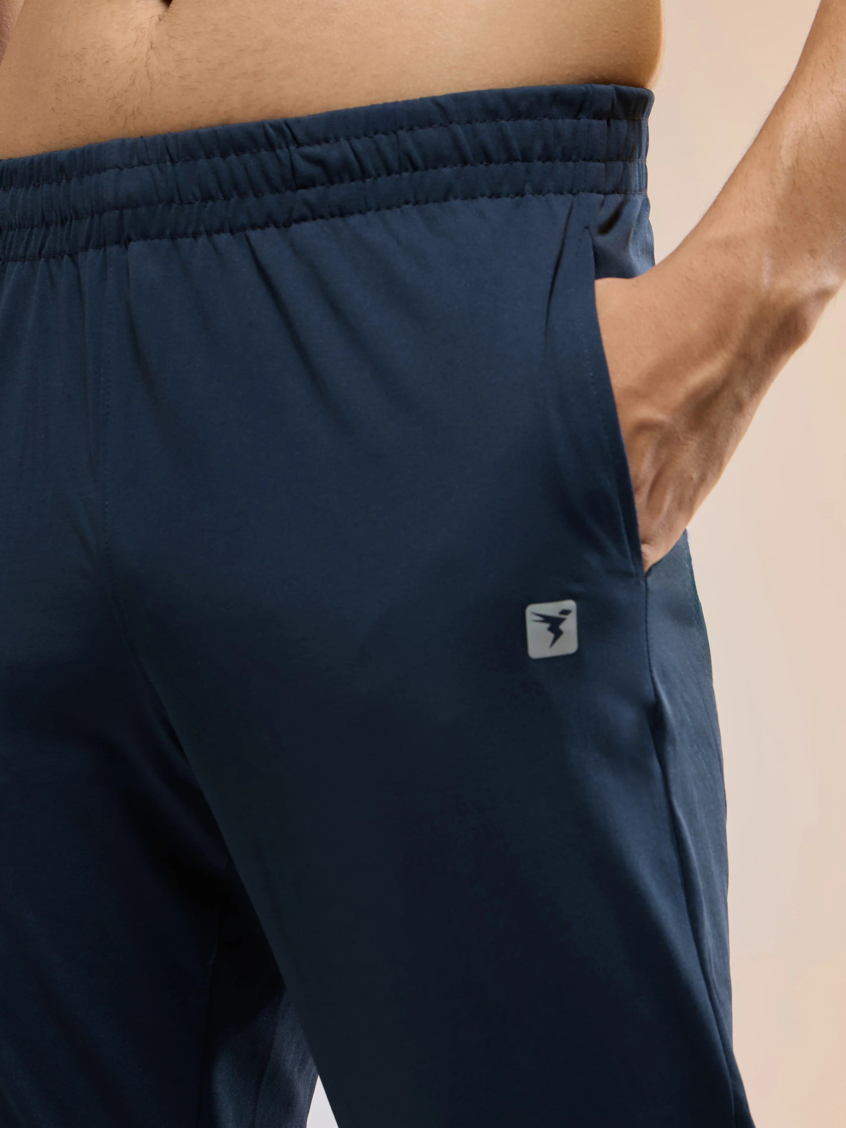 Men Solid Slim Fit Trackpants with 4 Way Crispy - Image 6