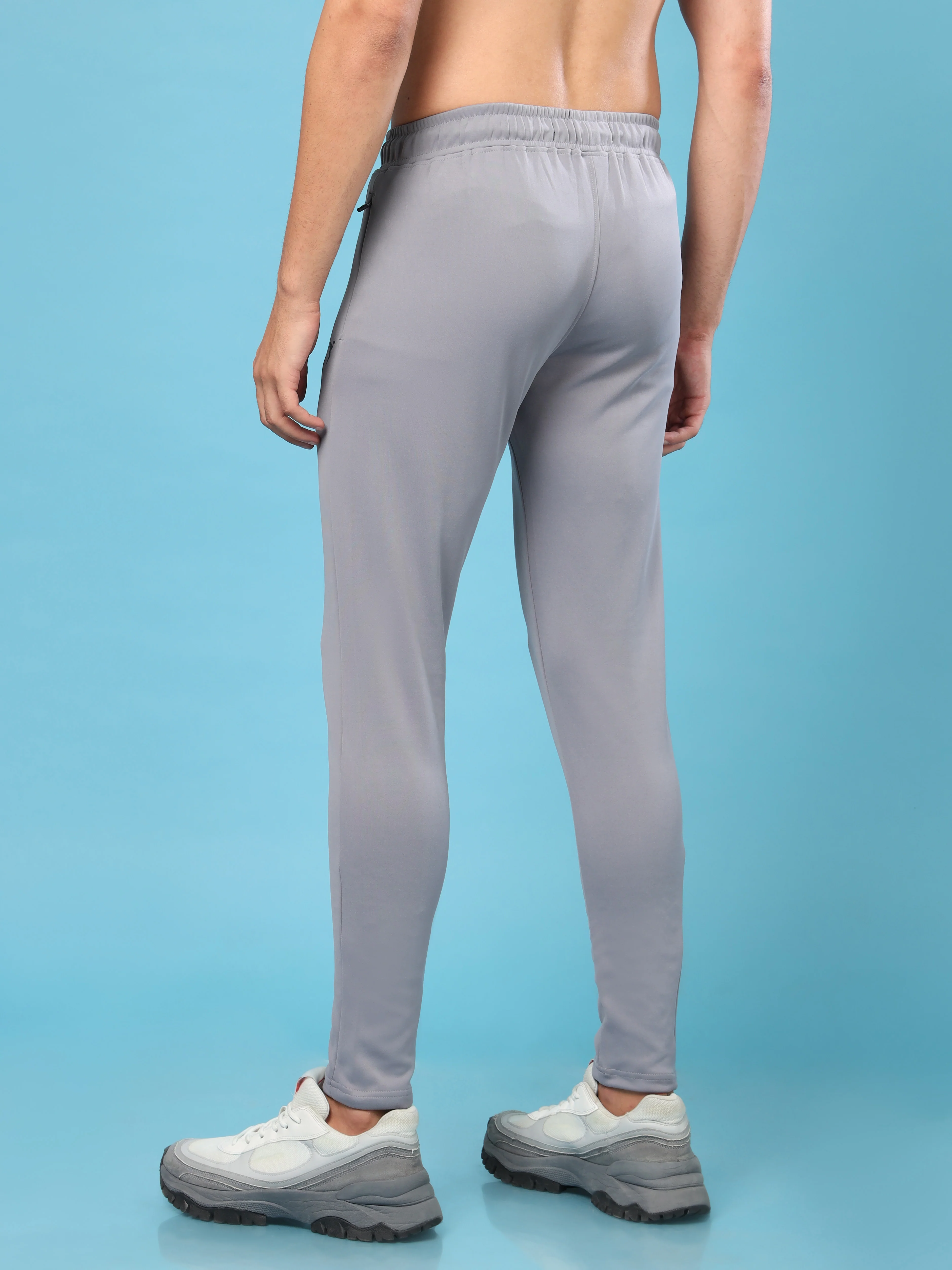 Men Solid Slim Fit Trackpants with ELASTO PLUS - Image 2