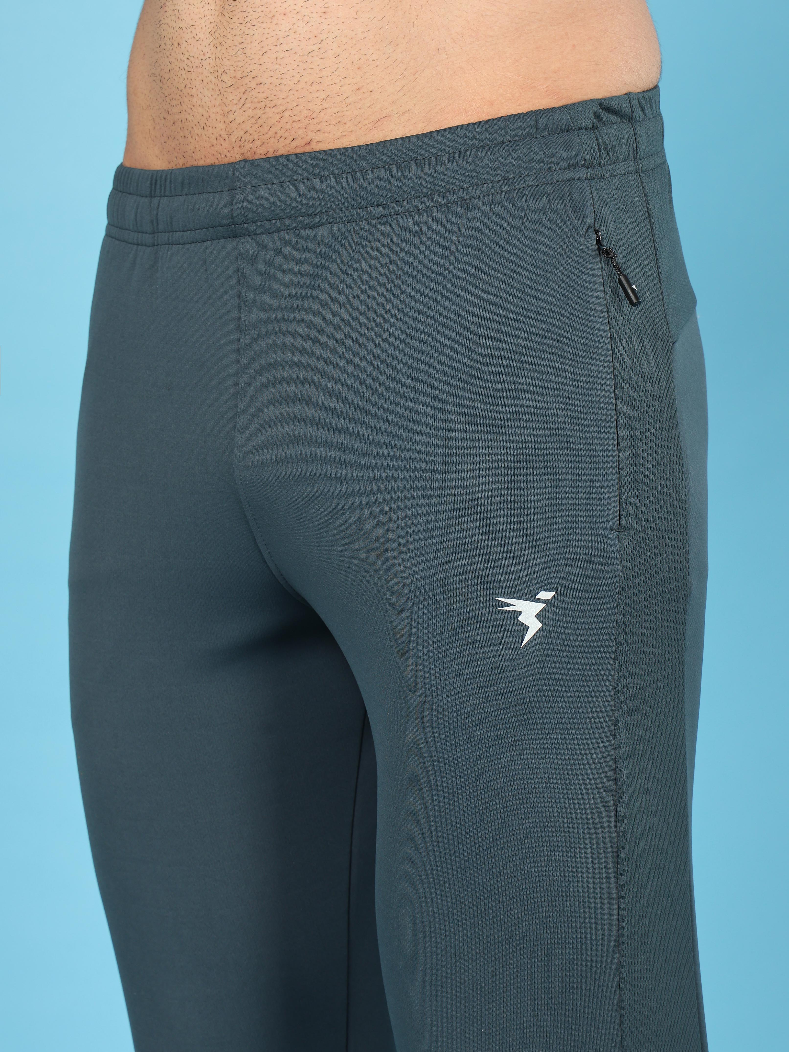 Men Solid Slim Fit Trackpants with TECHNO DRY - Image 6