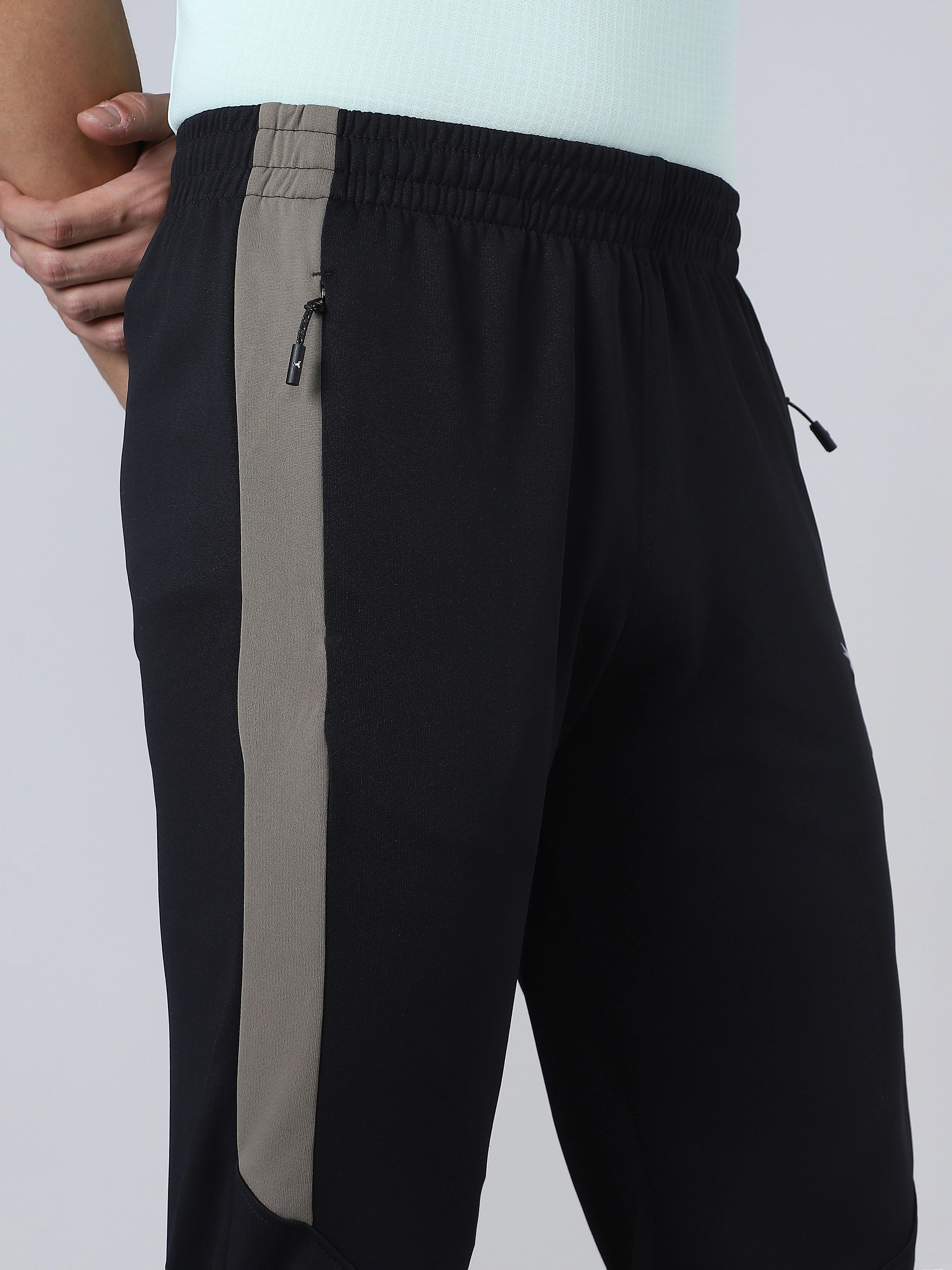 Men Solid Slim Fit Trackpants with TECHNO DRY - Image 8