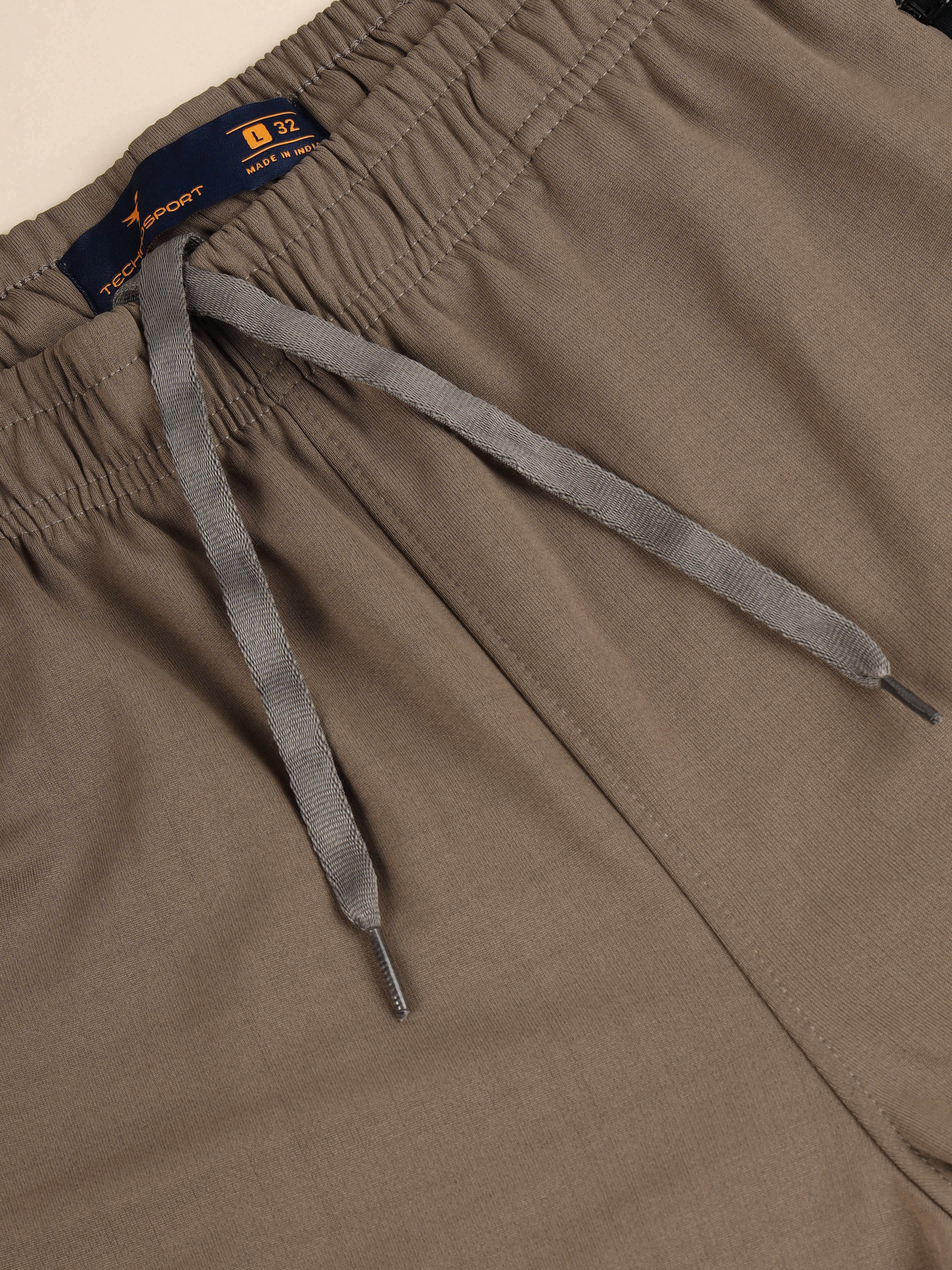 Men Solid Slim Fit Trackpants with TECHNO DRY - Image 8