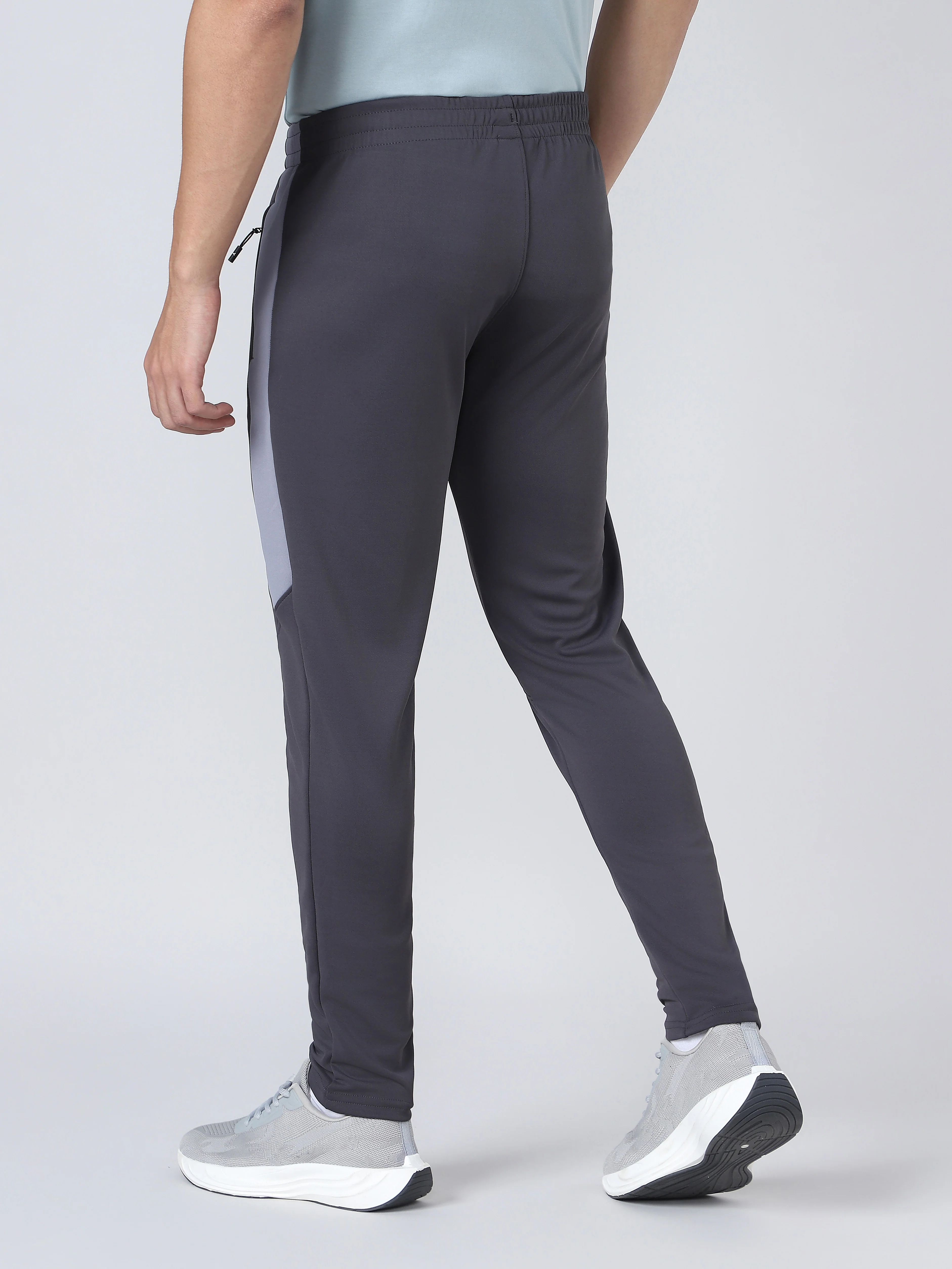 Men Solid Slim Fit Trackpants with TECHNO DRY - Image 2
