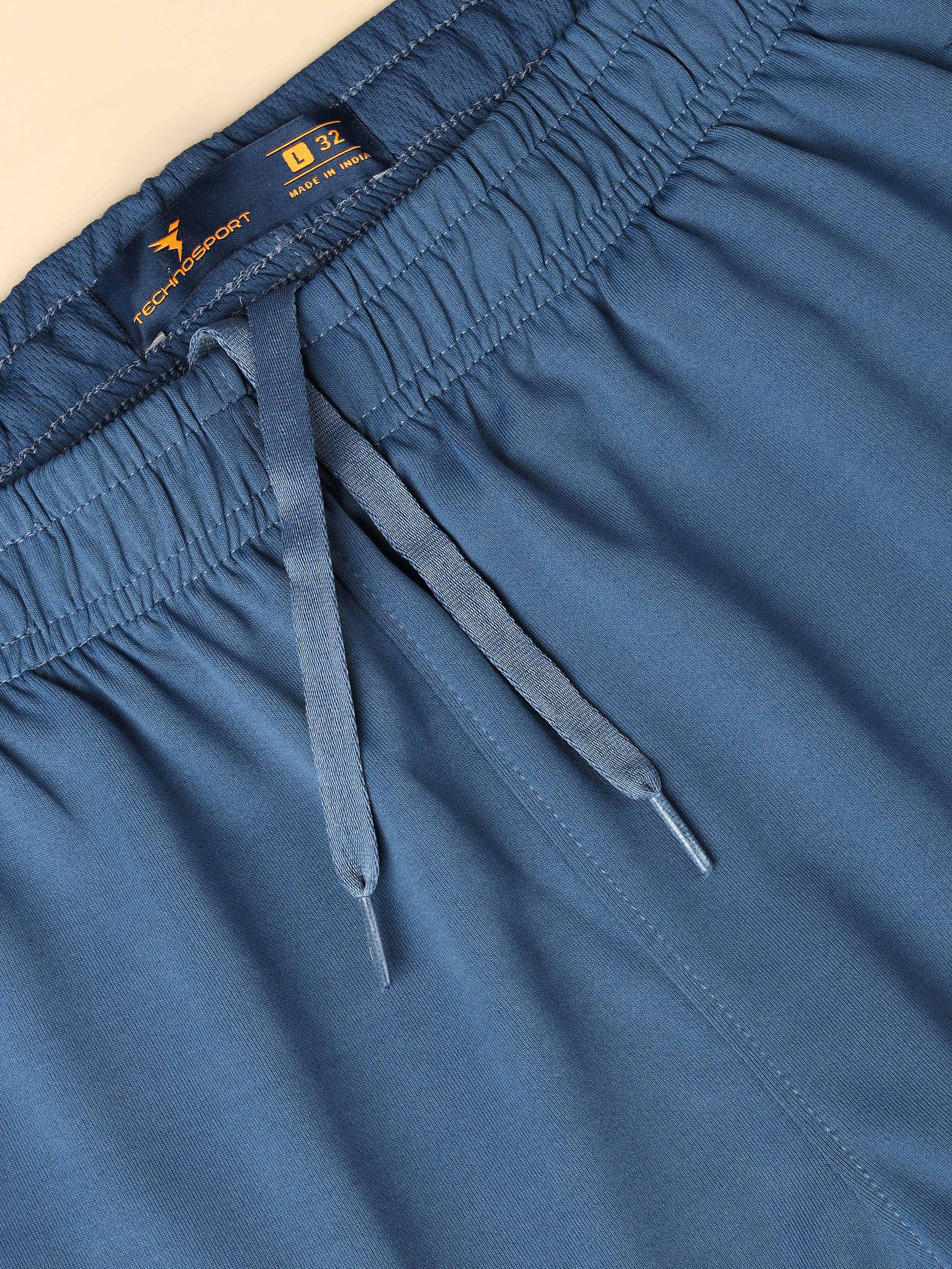 Men Solid Slim Fit Trackpants with TECHNO DRY - Image 7