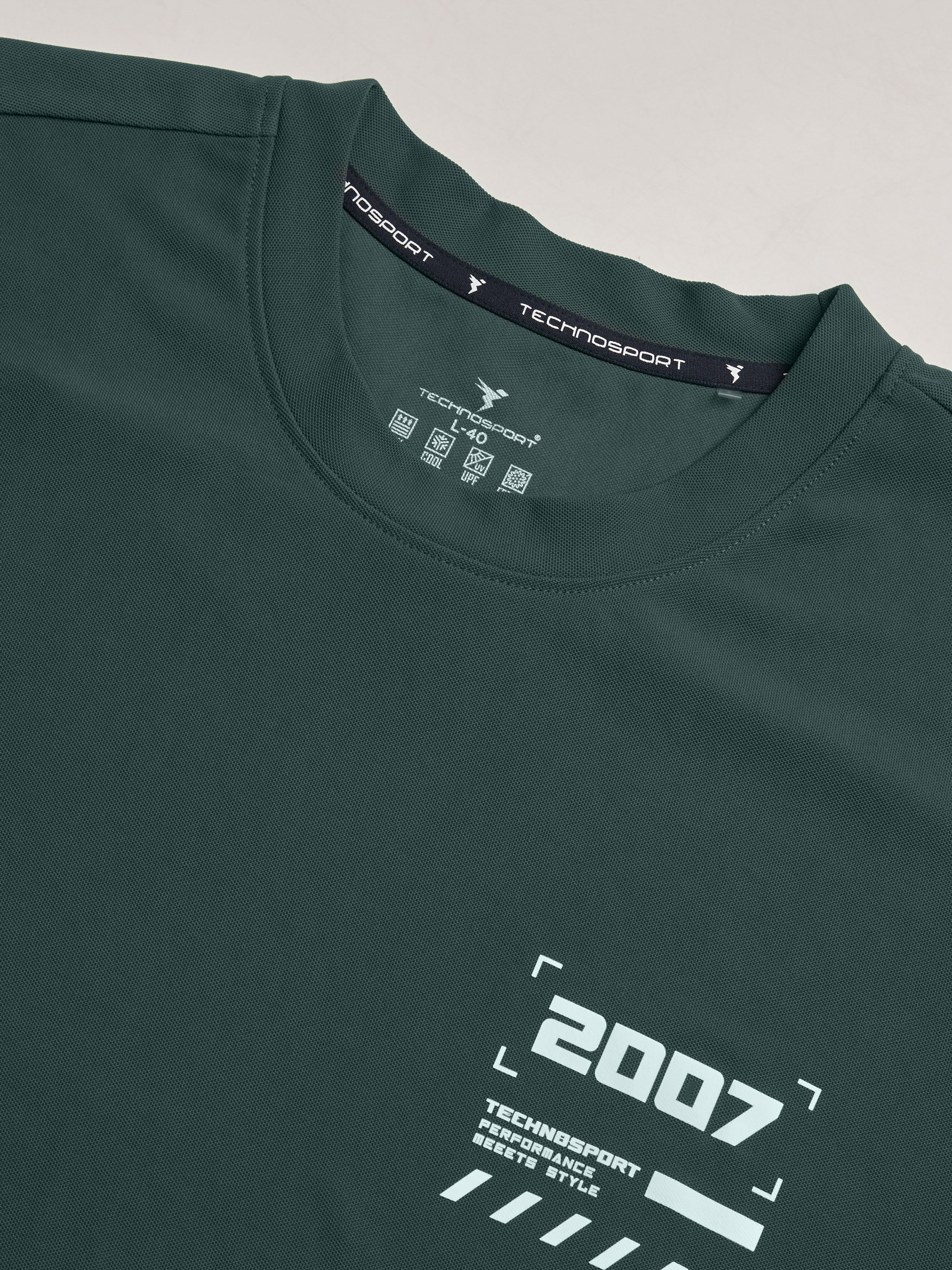 Men Typography Printed Oversized Round Neck Sports T-shirt with MATPIQ - Image 8