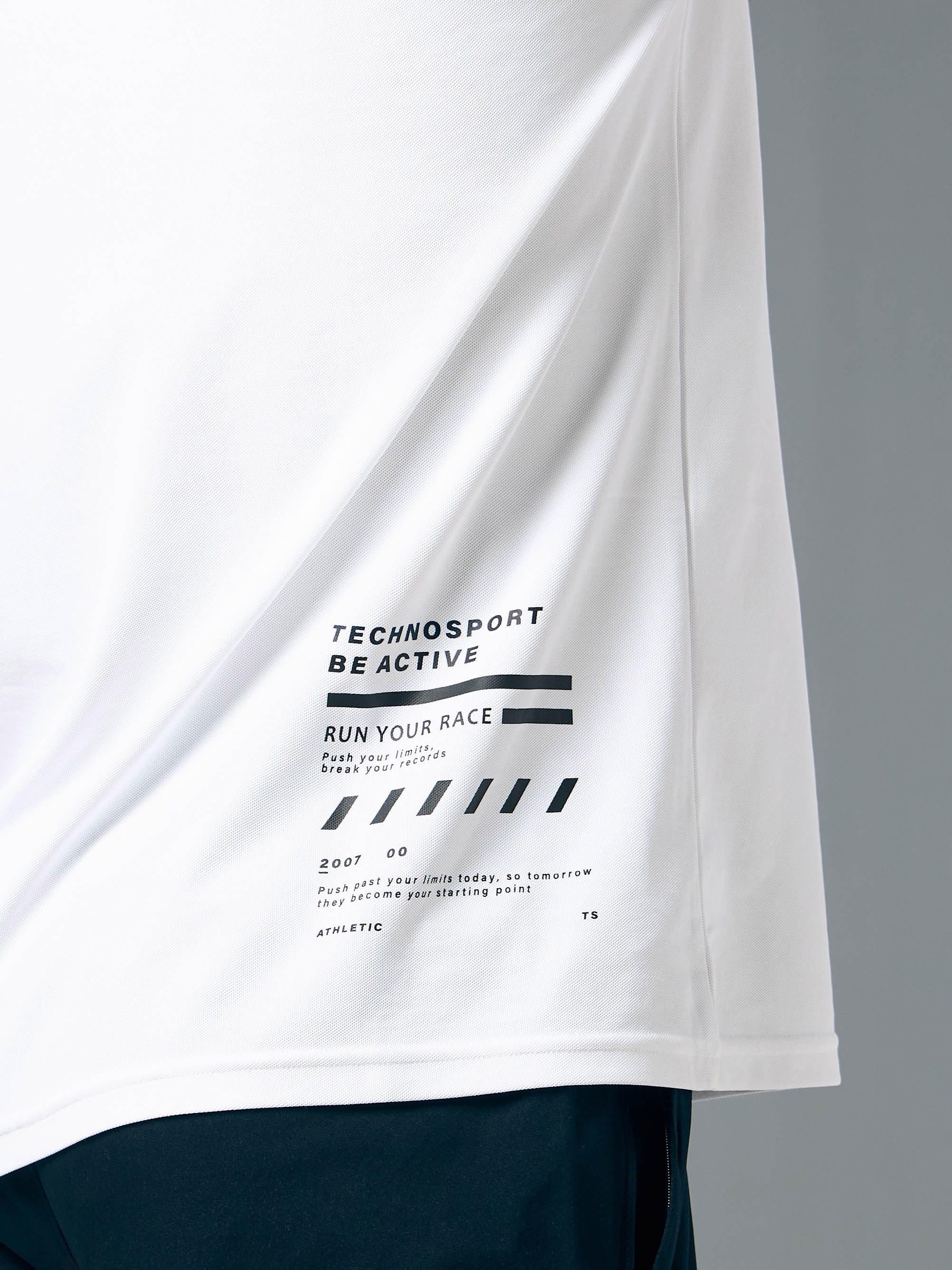 Men Typography Printed Oversized Round Neck Sports T-shirt with MATPIQ - Image 7