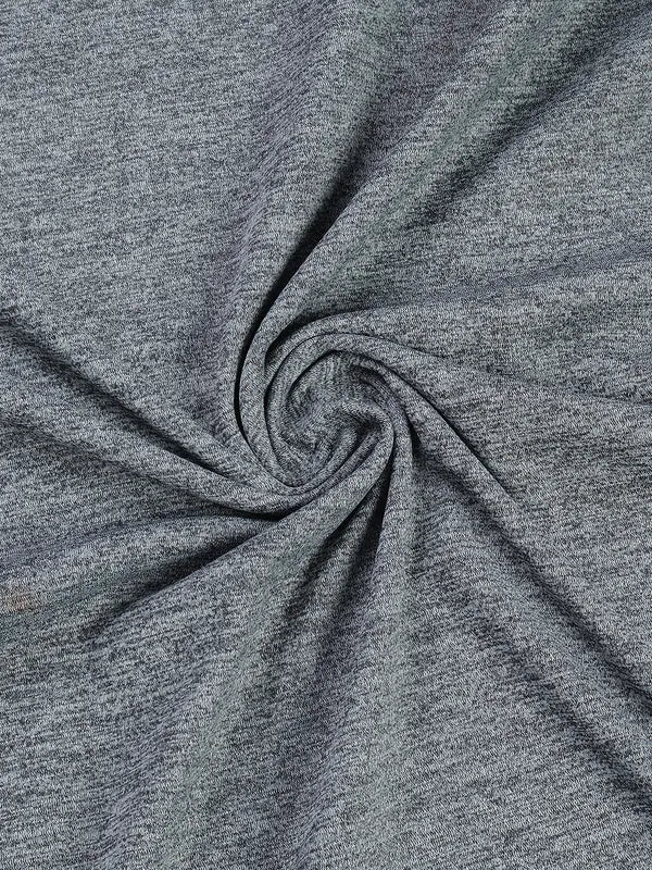 Men Melange Slim Fit Crew Neck T-shirt with DOUBLE COOL - Image 9
