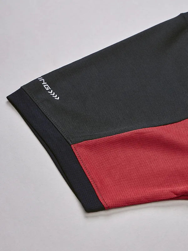 Men Colorblock Slim Fit Crew Neck T-shirt with TECHNO COOL+ - Image 8