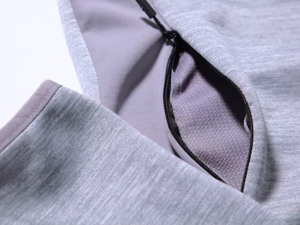 Men Melange Slim Fit Hooded Jacket with TECHNO WARM+ - Image 9