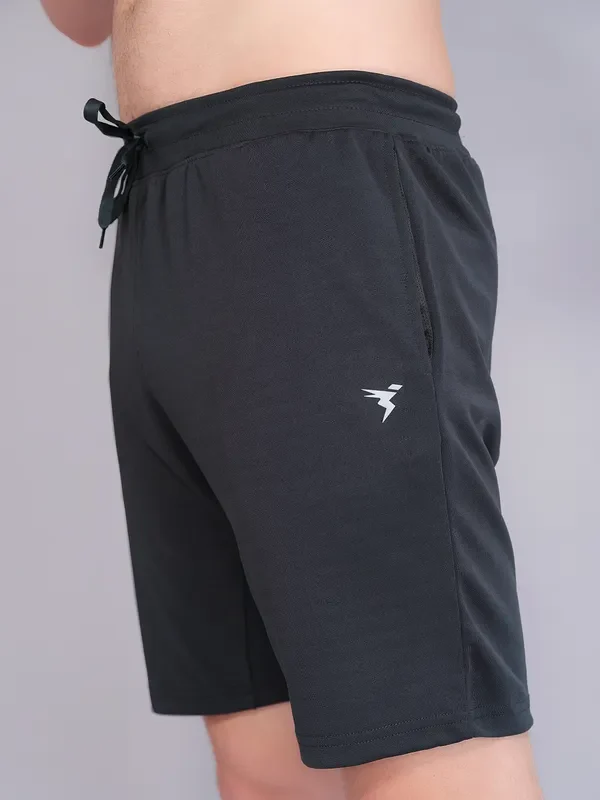Men Solid Slim Fit Shorts with ELASTO PLUS - Image 7