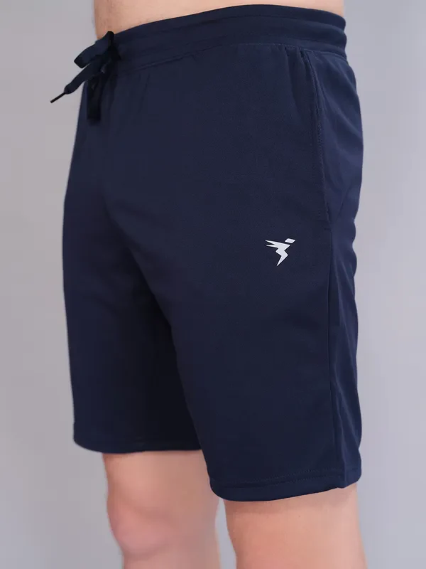 Men Solid Slim Fit Shorts with ELASTO PLUS - Image 7