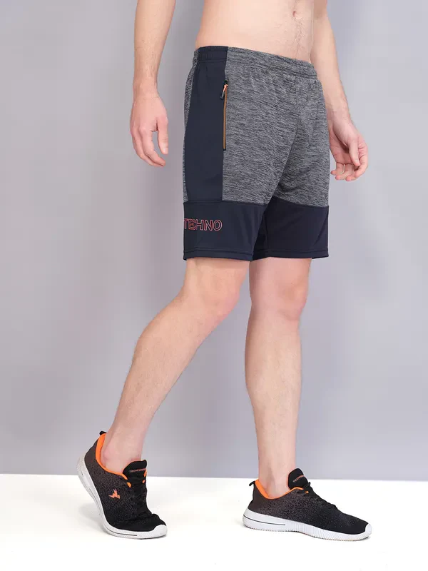 Men Melange Slim Fit Shorts with TECHNO GUARD - Image 5