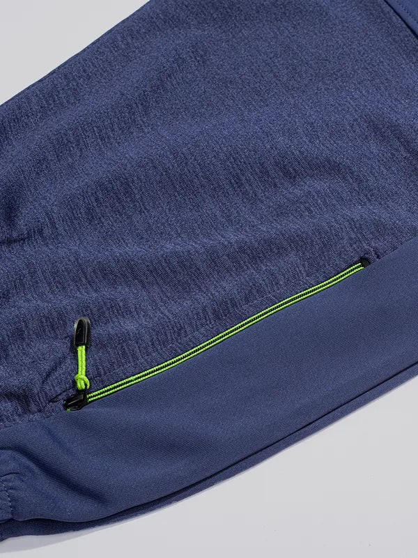 Men Melange Slim Fit Shorts with TECHNO GUARD - Image 8