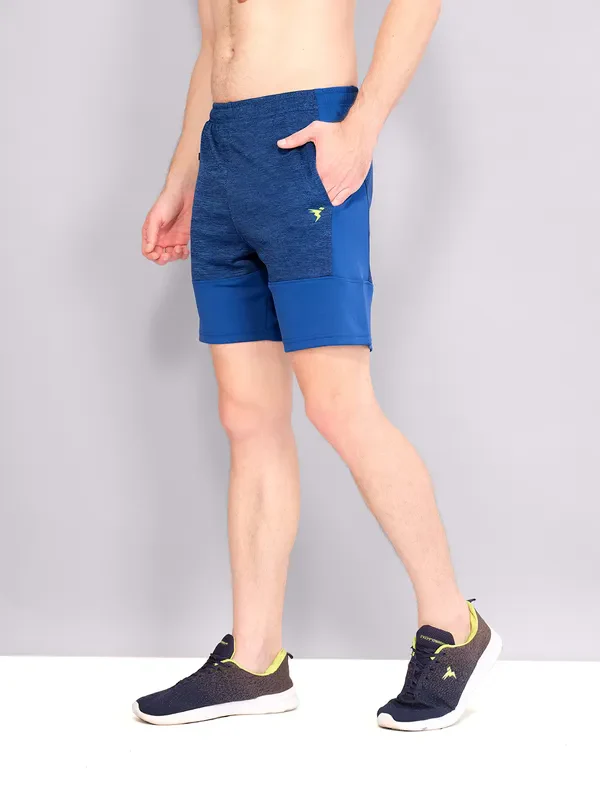Men Melange Slim Fit Shorts with TECHNO GUARD - Image 2