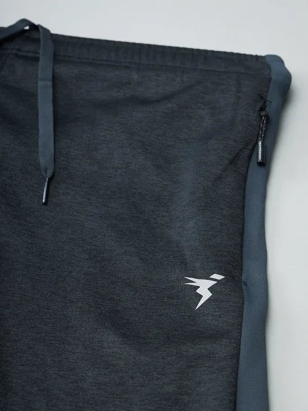 Men Melange Slim Fit Trackpants with TECHNO DRY - Image 8