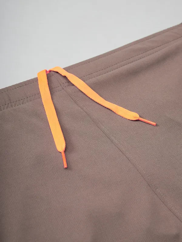 Men Solid Slim Fit Trackpants with TECHNO DRY - Image 6