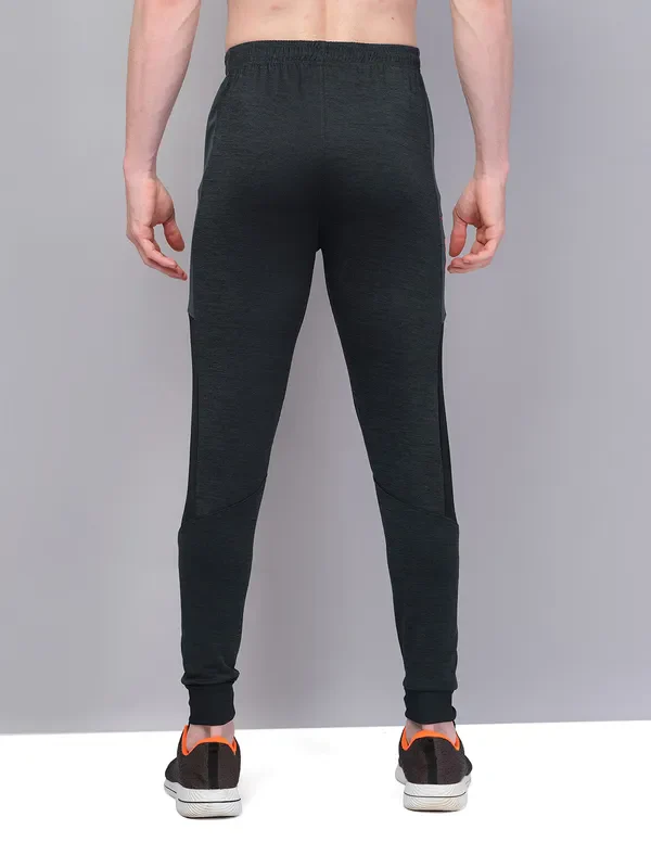 Men Melange Slim Fit Trackpants with TECHNO GUARD - Image 3