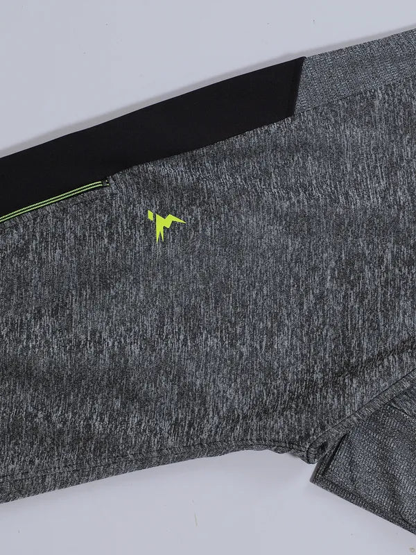 Men Melange Slim Fit Trackpants with TECHNO GUARD - Image 9