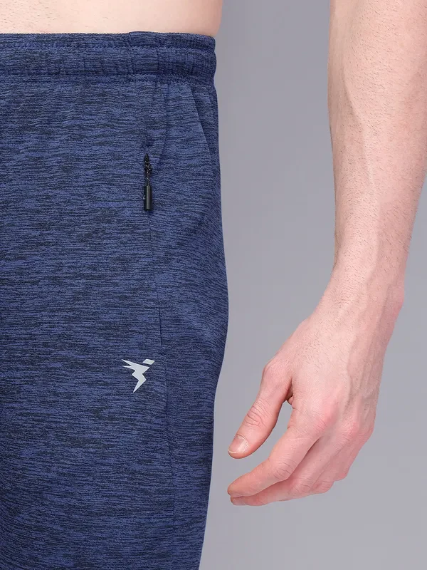 Men Melange Slim Fit Trackpants with TECHNO GUARD - Image 5