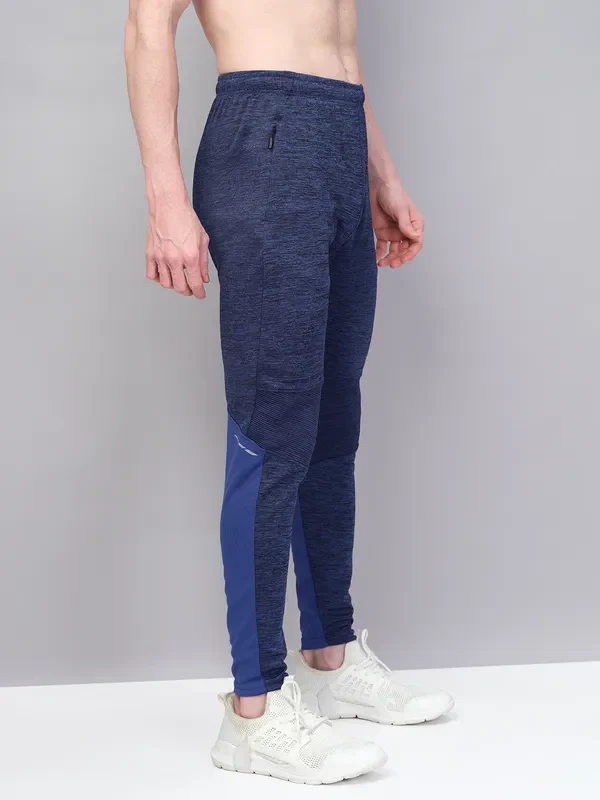Men Melange Slim Fit Trackpants with TECHNO GUARD - Image 6