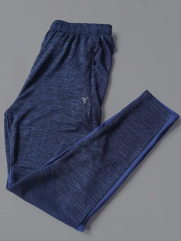 Men Melange Slim Fit Trackpants with TECHNO GUARD - Image 7